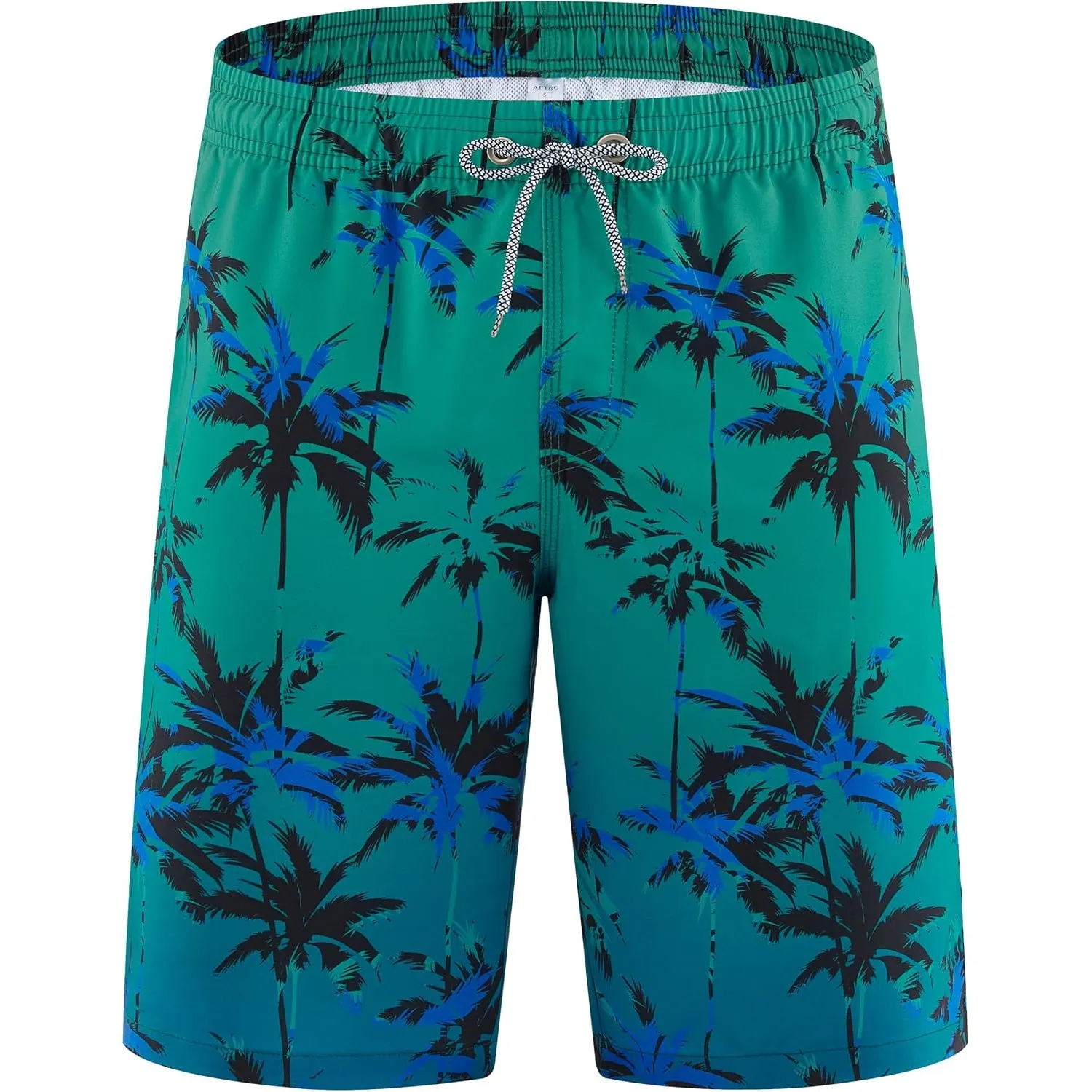 APTRO Herren Badehose Lang Badeshorts Schnelltrocknend Boardshorts Freizeit Short mit Innenslip
