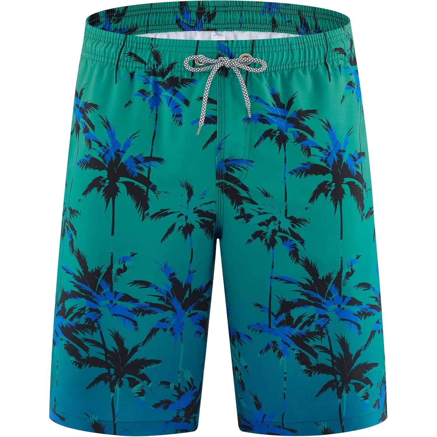 APTRO Herren Badehose Lang Badeshorts Schnelltrocknend Boardshorts Freizeit Short mit Innenslip
