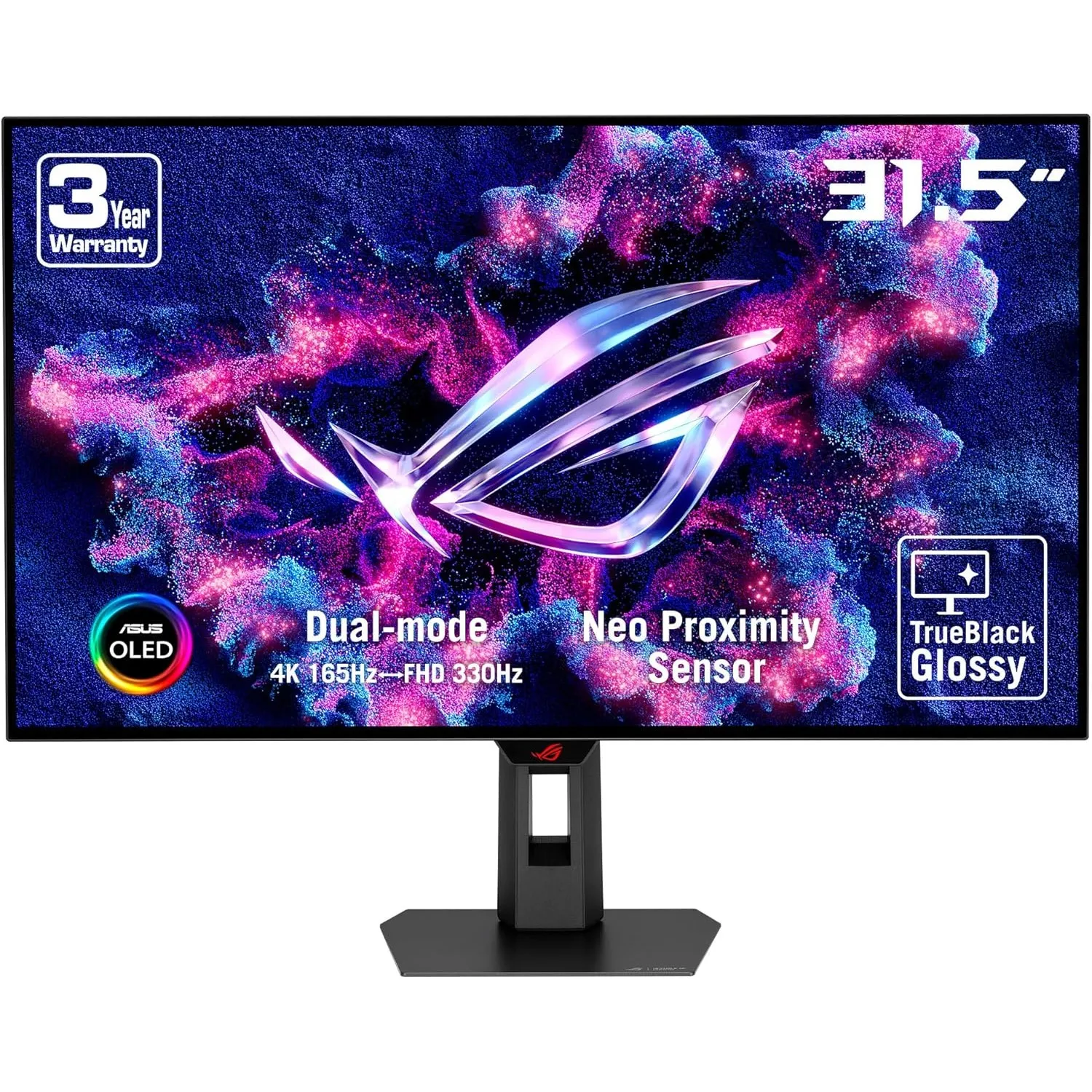 ASUS ROG Strix WOLED XG32UCWG - 32 Zoll 4K UHD Gaming Monitor - Dual-Modus 4K bei 165 Hz FHD bei 330 Hz, 0.03ms, Sync-T…