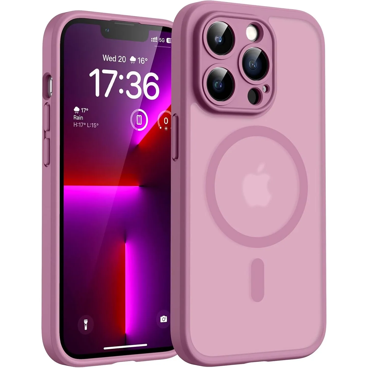 TOCOL für iPhone 13 Pro Hülle, Kompatibel mit MagSafe, Flieder Lila