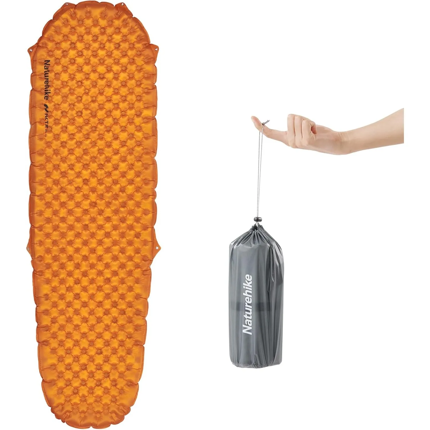 Naturehike Camping Isomatte Ultraleicht 5,8 R-Wert, 8 cm Dicke Aufblasbare Isomatte 4 Jahreszeiten Luftmatratze Selbsta…