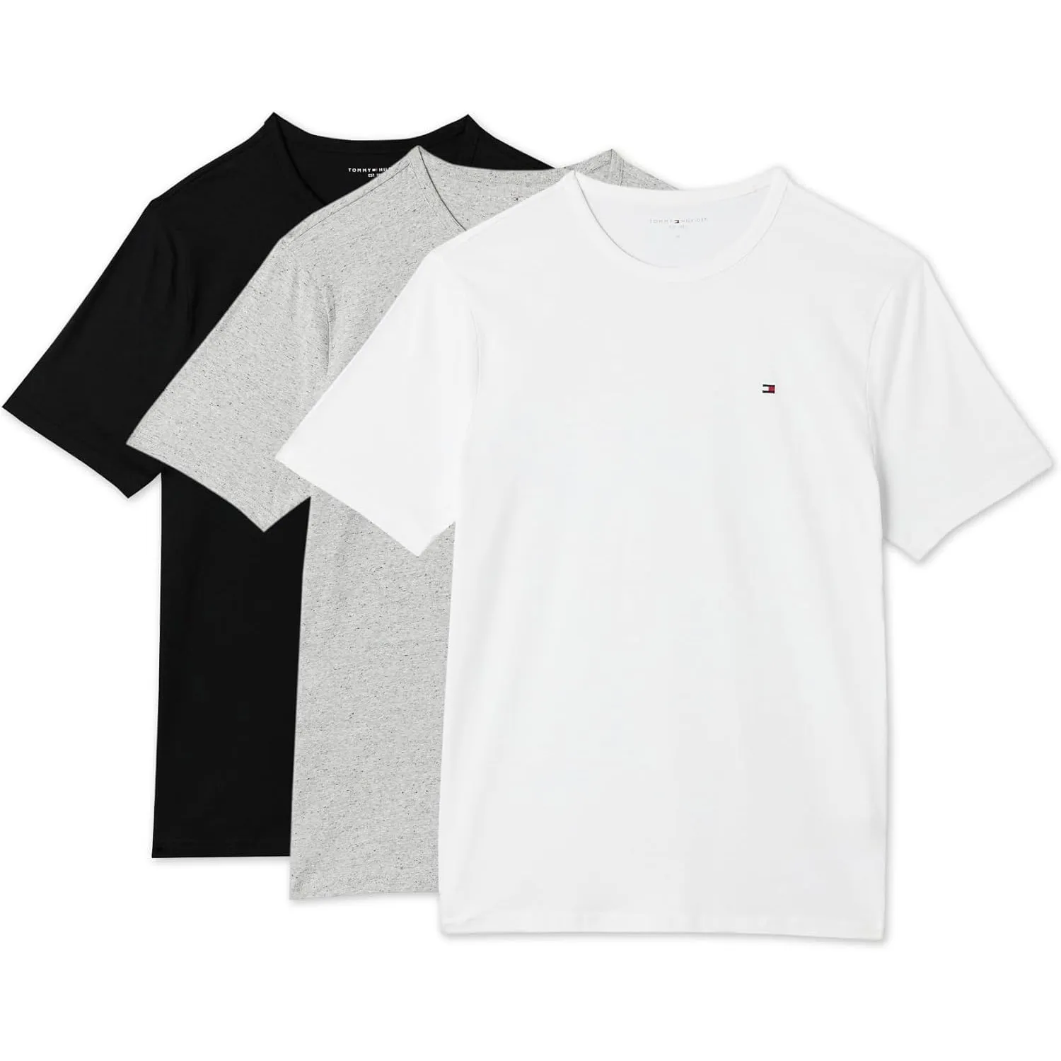 Tommy Hilfiger Herren 3er Pack T-Shirts Kurzarm Slim Fit