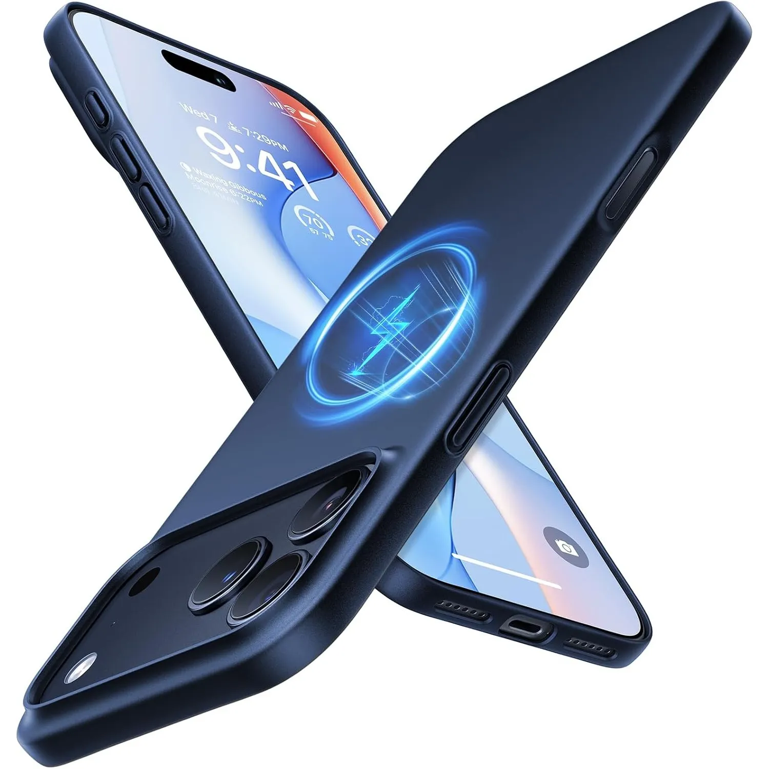 TORRAS Ultra Dünn für iPhone 17 Pro Hülle für MagSafe Blau