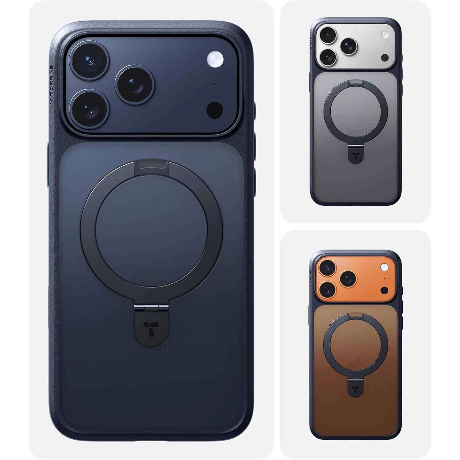 TORRAS Ostand Q1 für iPhone 17 Pro Max Hülle, Case mit MagSafe, Schwarz