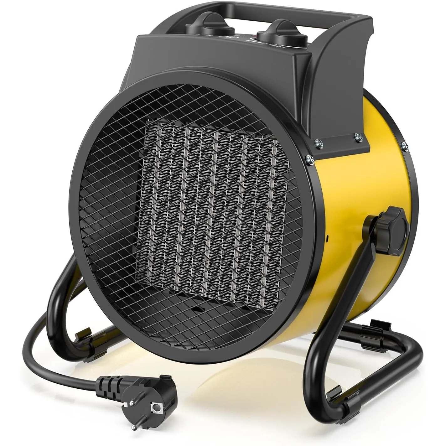DAHTEC Elektro Heizlüfter 3000 Watt Keramik mit Thermostat, 2 Heizstufen