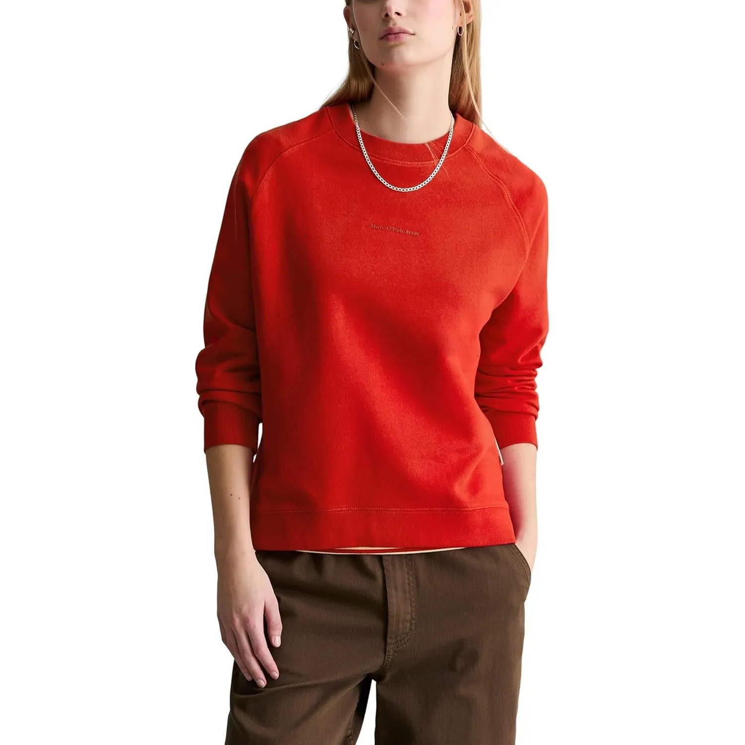 Marc OߴPolo Denim Damen Sweatshirt aus Bio-Baumwolle mit Raglanärmeln