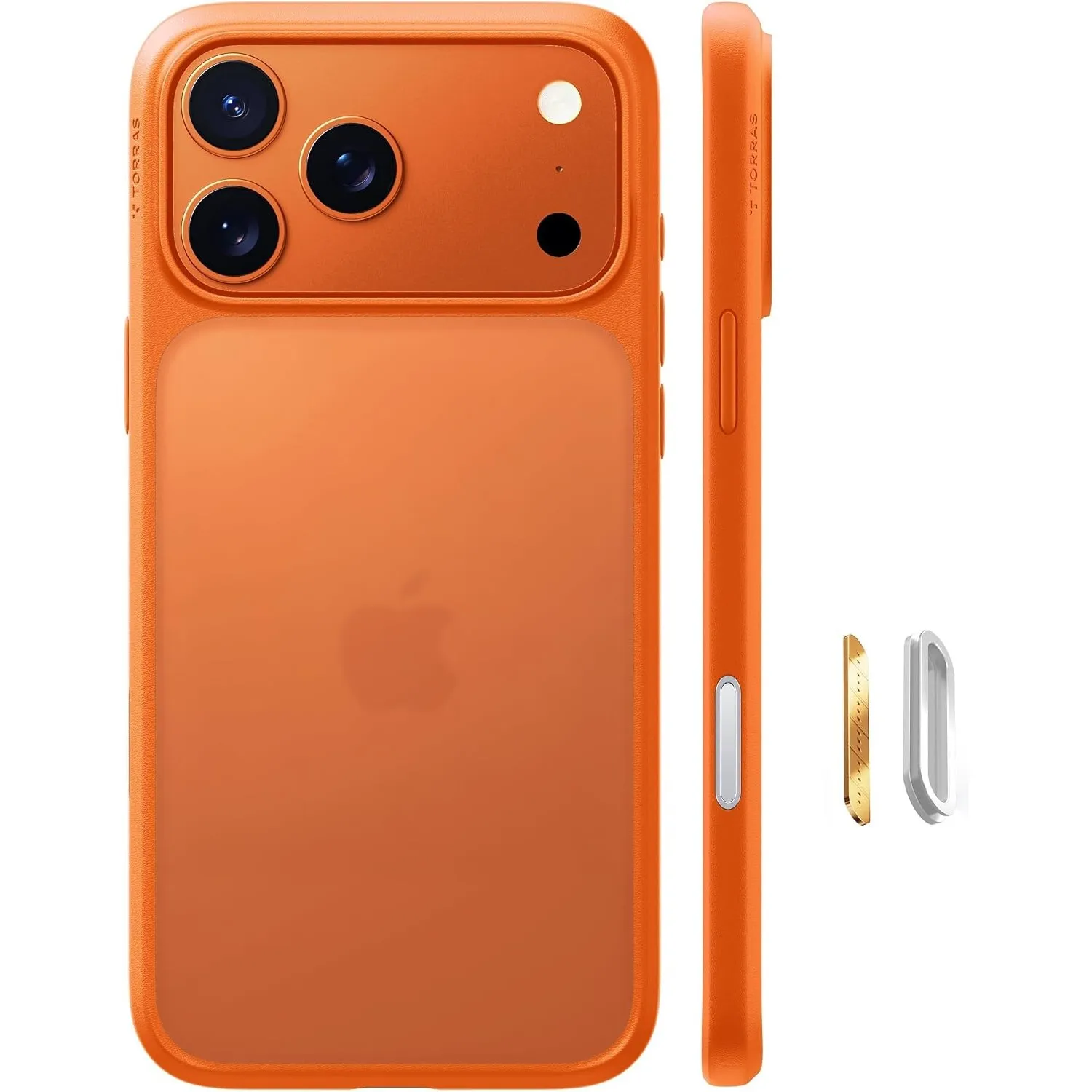 TORRAS Guardian für iPhone 17 Pro Hülle TOP Militärschutz, Matt Orange