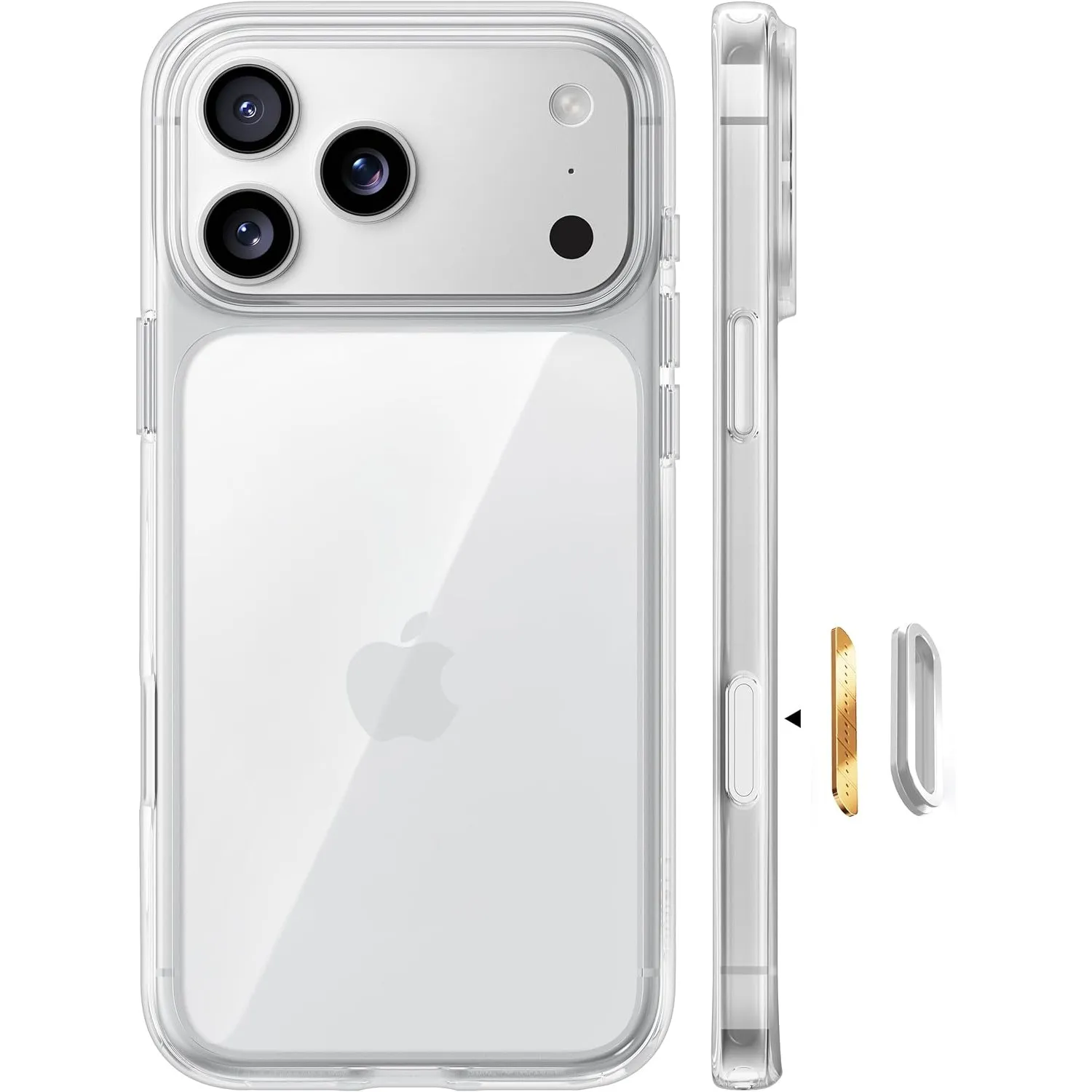 TORRAS Diamond für iPhone 18 Pro/17 Pro Hülle Militärschutz Case, Klar