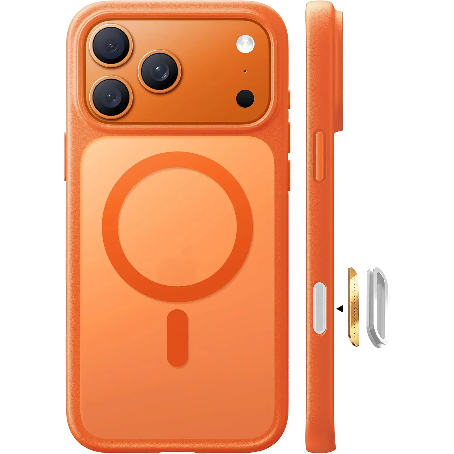 TORRAS Guardian-Mag für iPhone 17 Pro Max Hülle für MagSafe Matt Orange