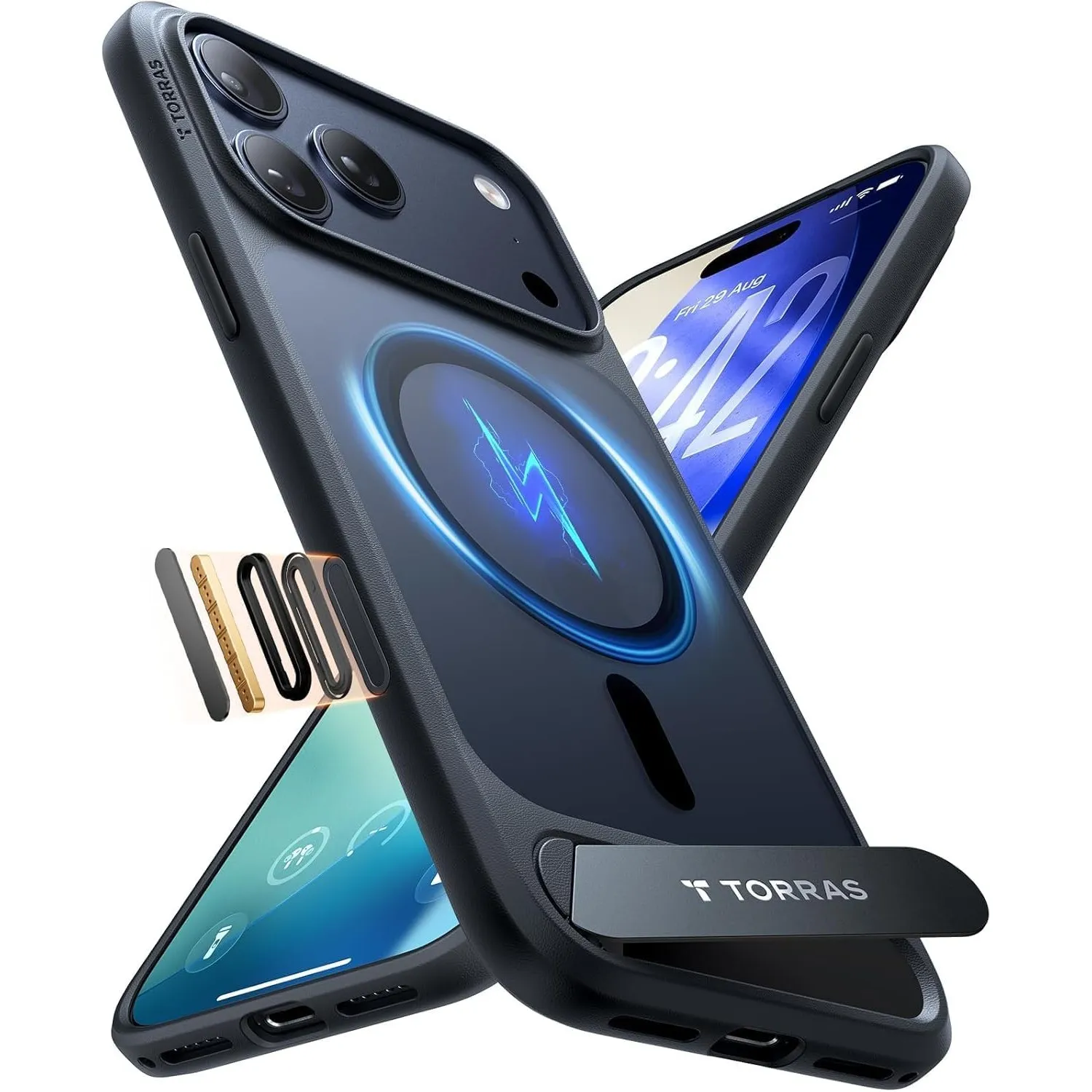 TORRAS Ostand L1 für iPhone 17 Pro Max Hülle für MagSafe Ständer