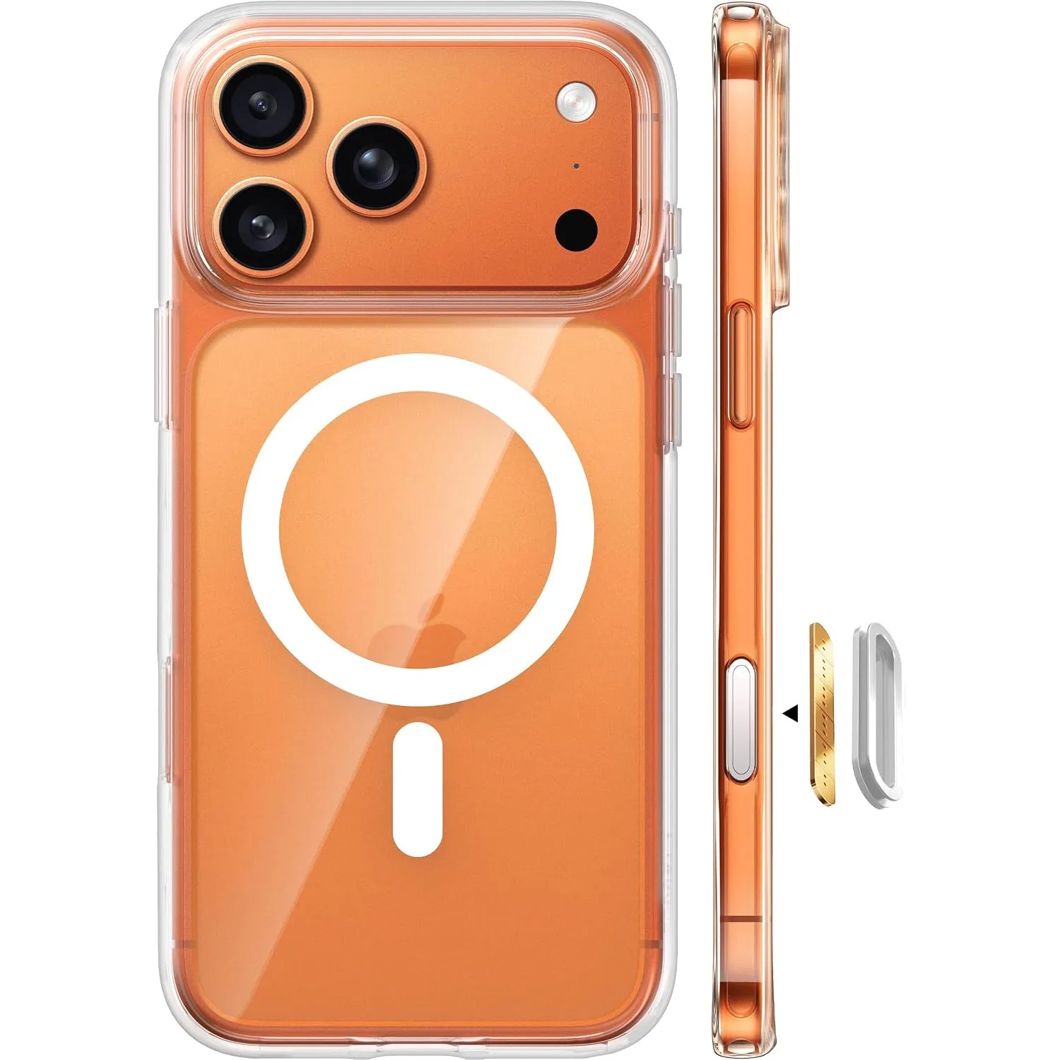 TORRAS Guardian-Mag für iPhone 17 Pro Hülle für MagSafe Transparent
