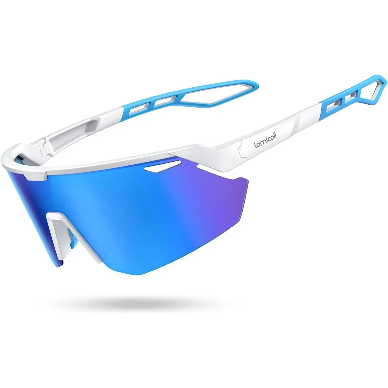 Lamicall Schnelle Brille Herren, Fahrradbrille Damen - [24g TR-90 Super Leicht] Polarisiert Sportbrille Laufbrille mit …