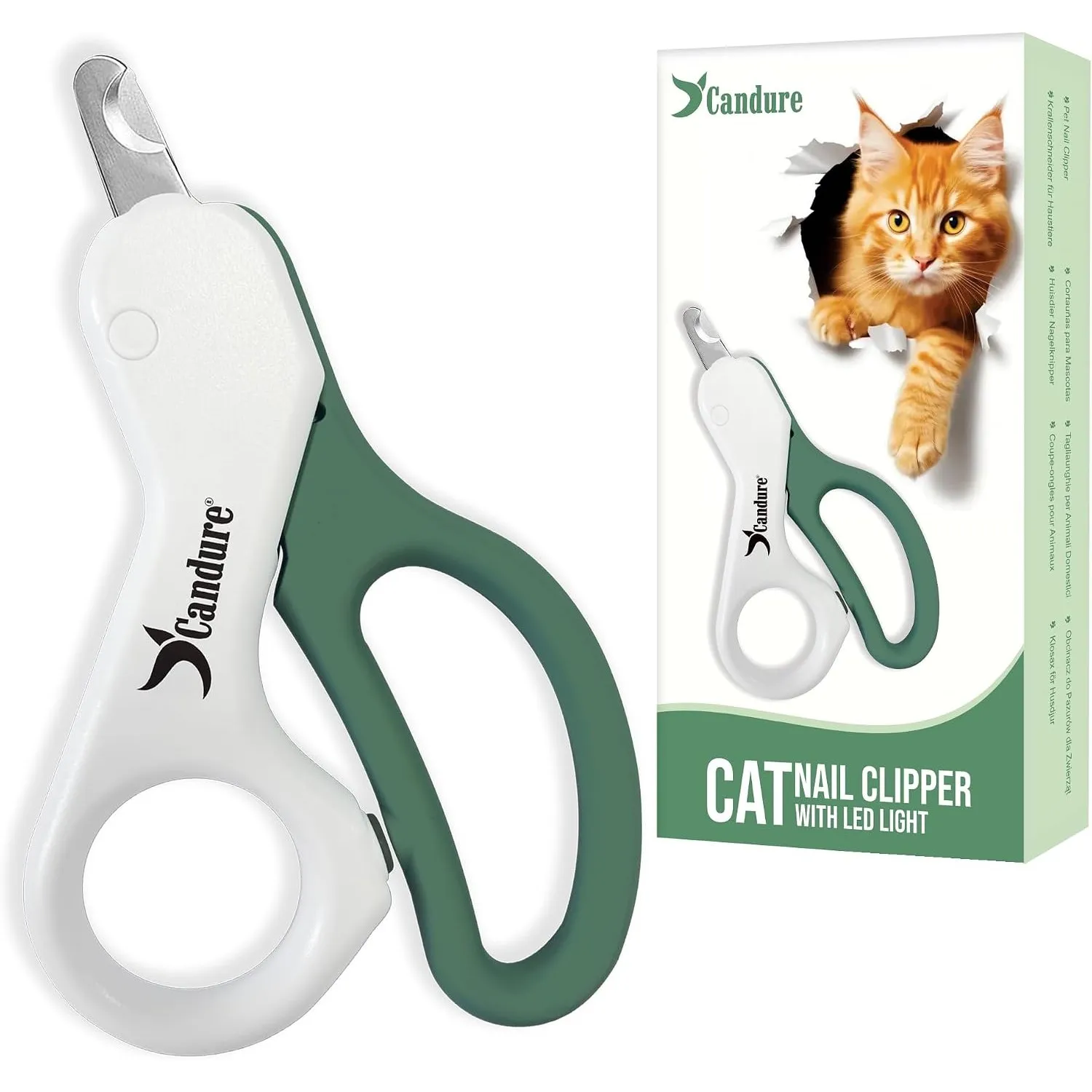Candure Katzennagelknipser Für Haustiere Fachmann Klauenpflege Katzennagelschere Für Hunde, Kaninchen, Welpe, Ratten (W…