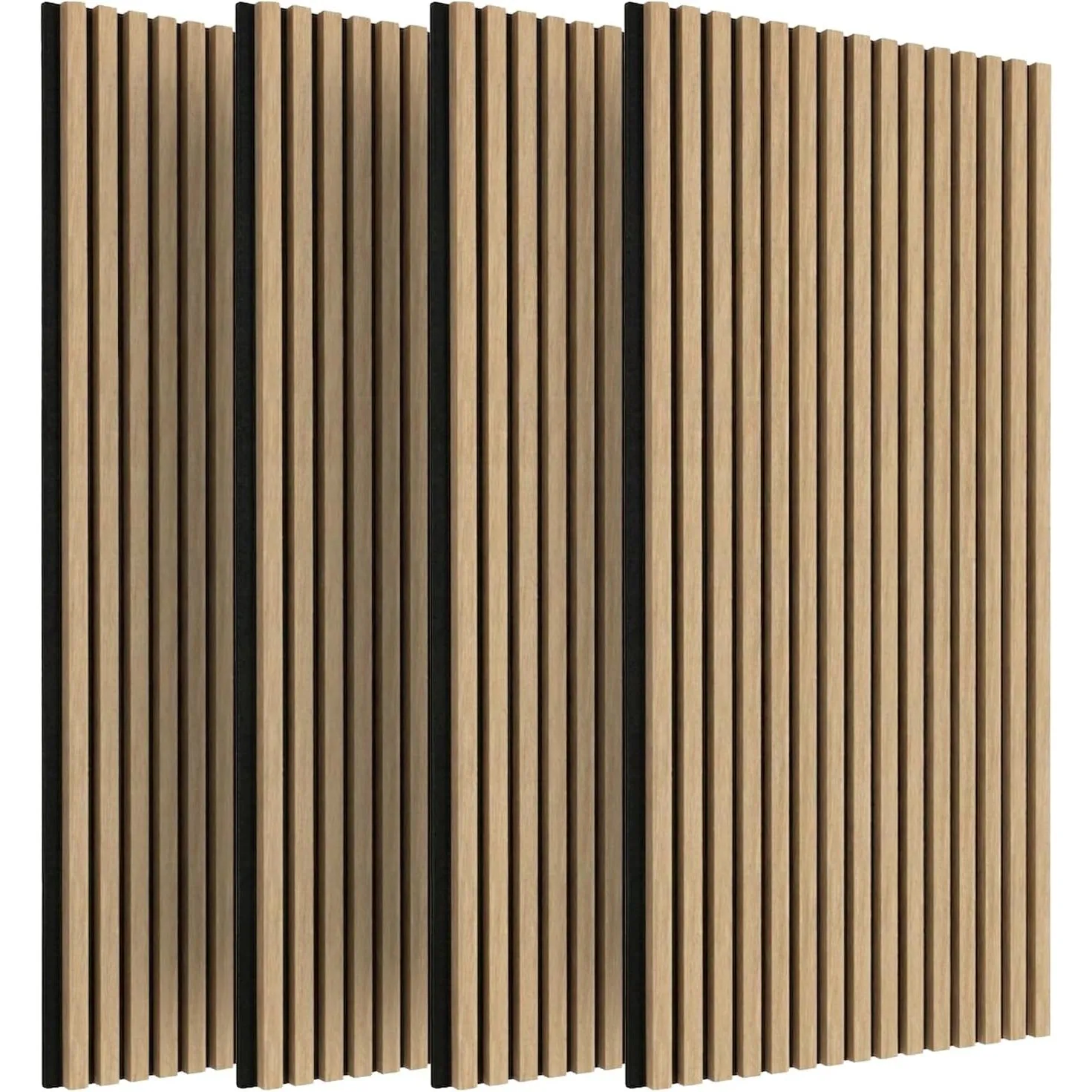 IZODEKOR 3D Akustikpaneele holz 120 x 60 cm - Wandpaneele Holz für Wanddeko, Schallschutzplatten, Holzoptik Wandpaneele…
