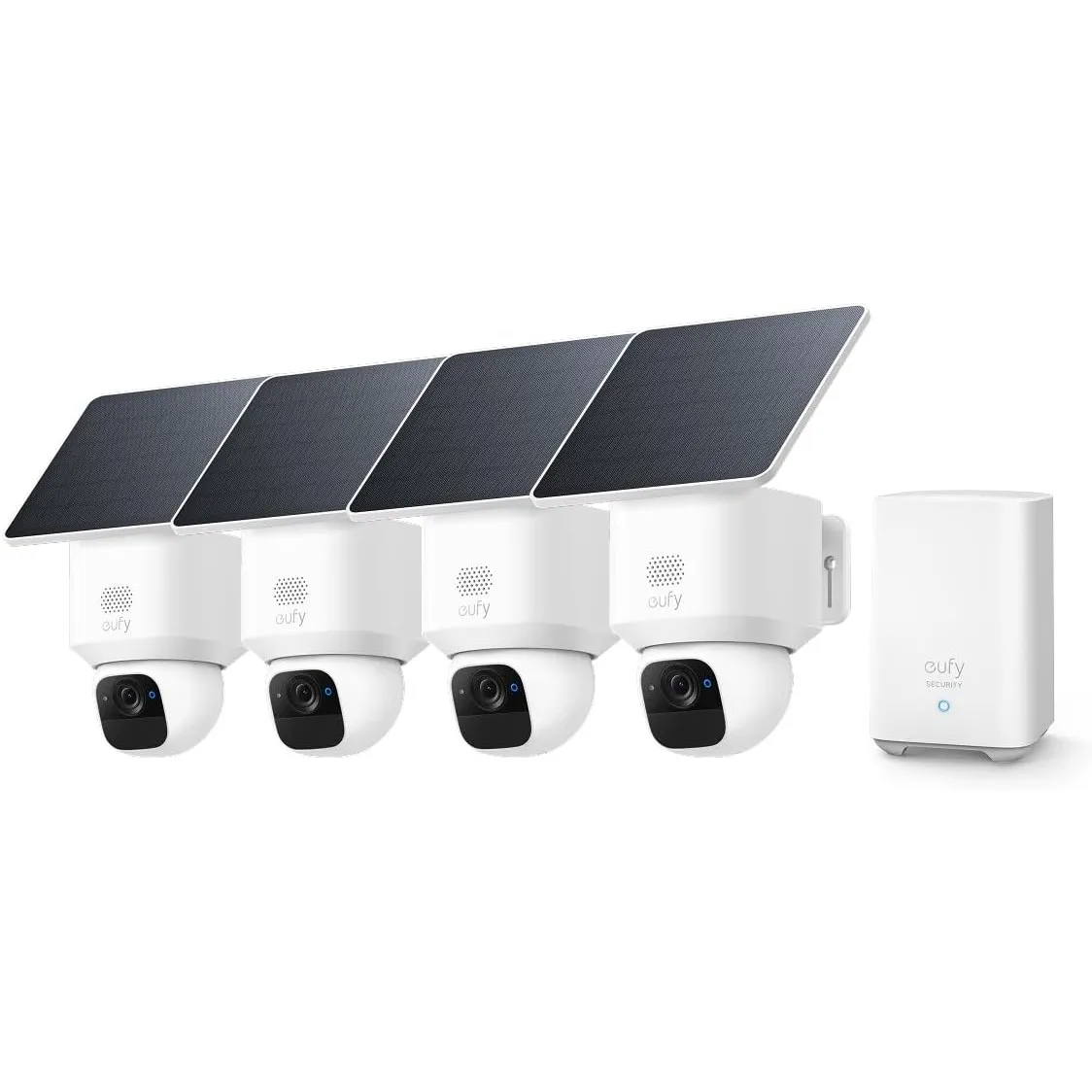 eufyCam Kamera E30 4er-Pack, Überwachungskamera Außen, 2K-Qualität