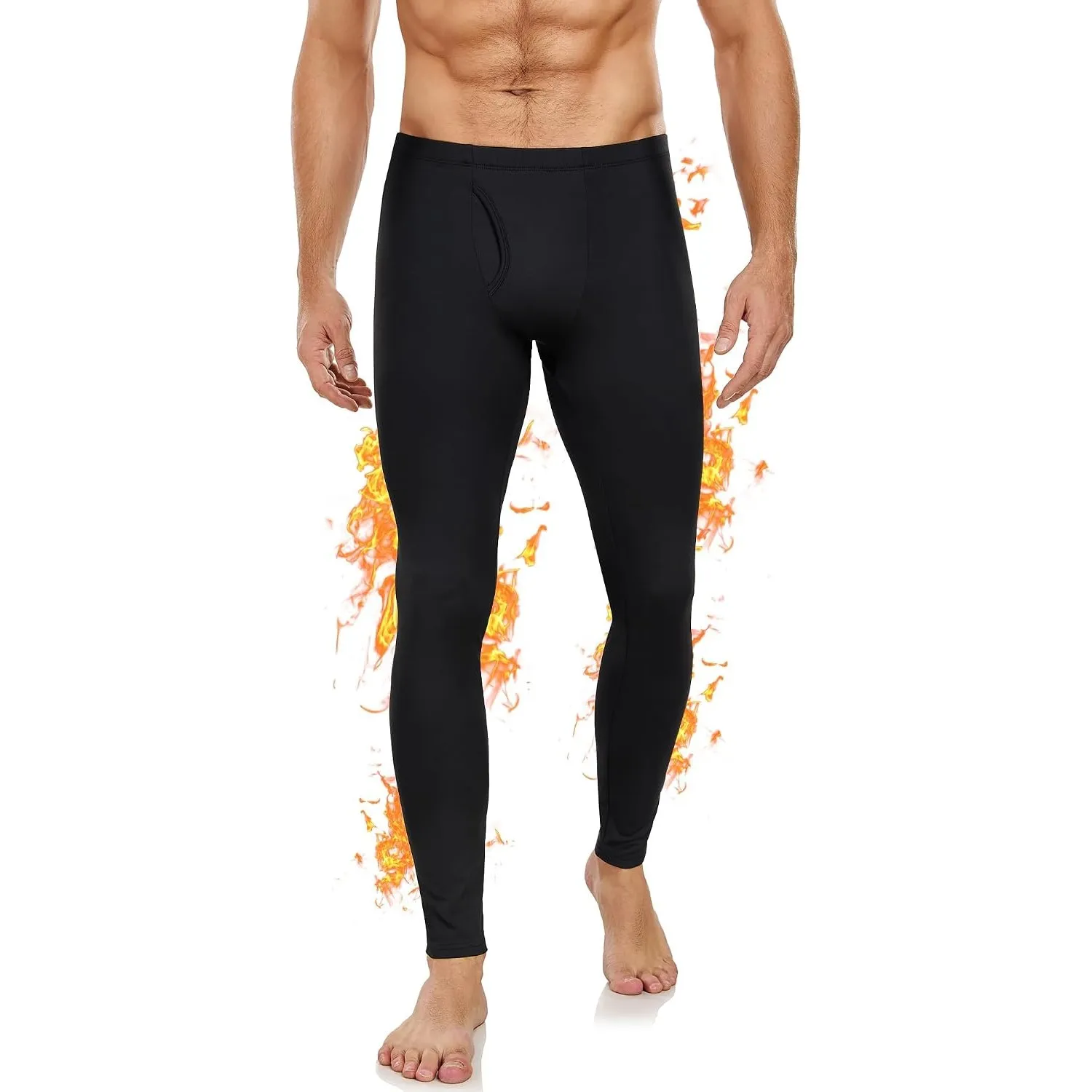 Thermo Unterhose Herren Lange Leggings Thermounterwäsche Thermounterhose