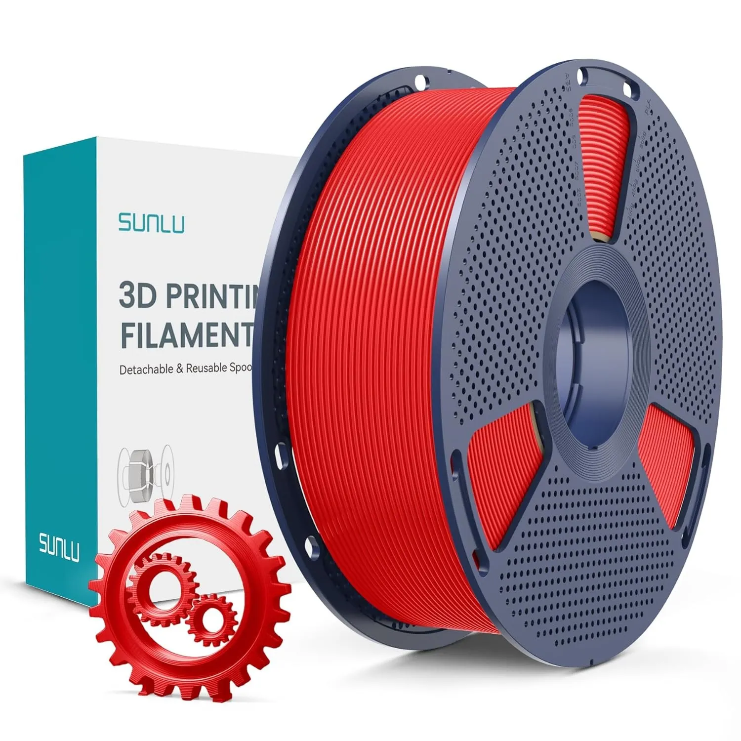 SUNLU PLA+ Filament 1.75mm, Verbesserte Haltbarkeit und Hohe Festigkeit, PLA Plus 3D Druckerfilament für 3D FDM Drucker…