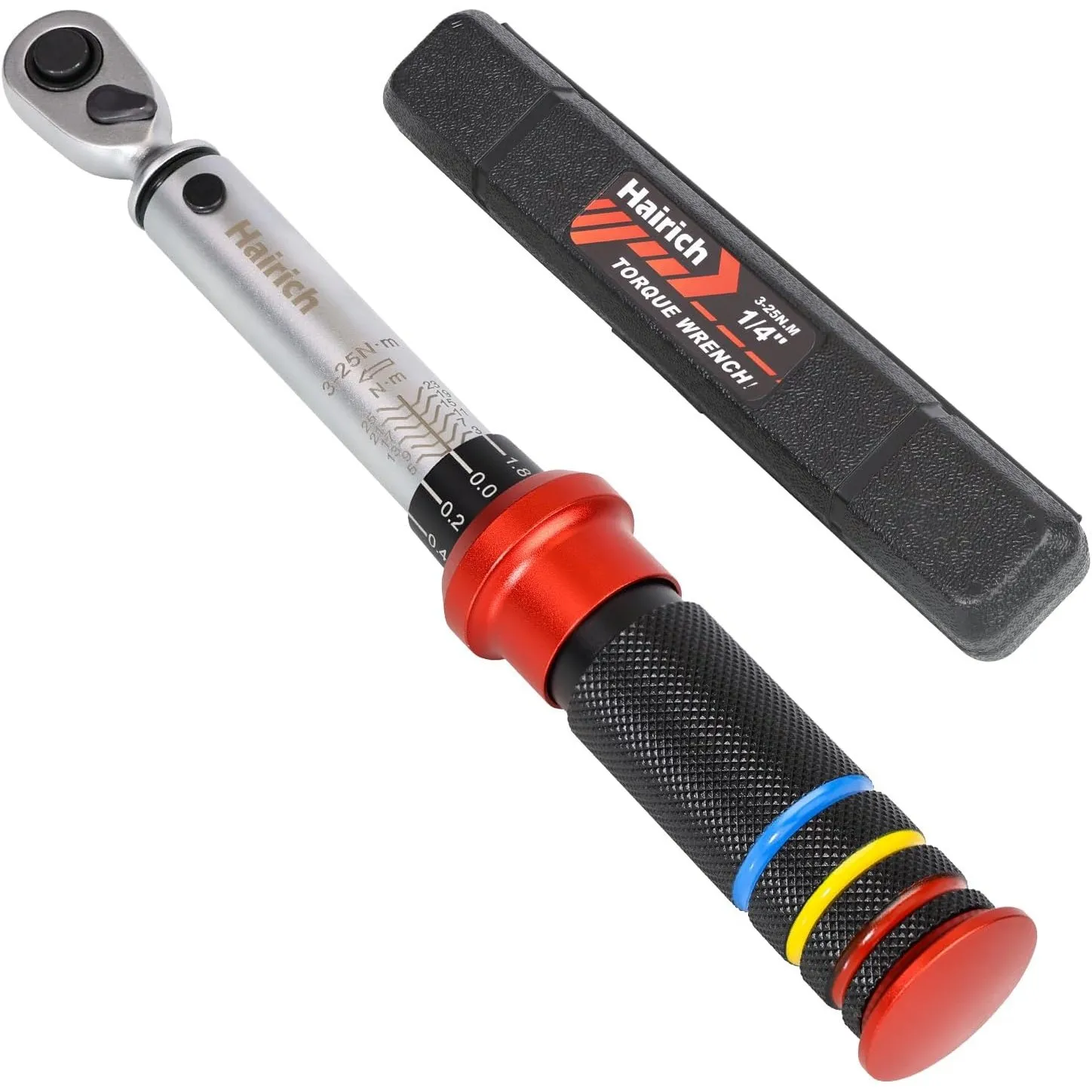 Hairich Drehmomentschlüssel Fahrrad 1/4 Zoll, 3-25Nm, Klein Torque Wrench Set, ±3% Fehlergenauigkeit Drehmoment-Schlüss…