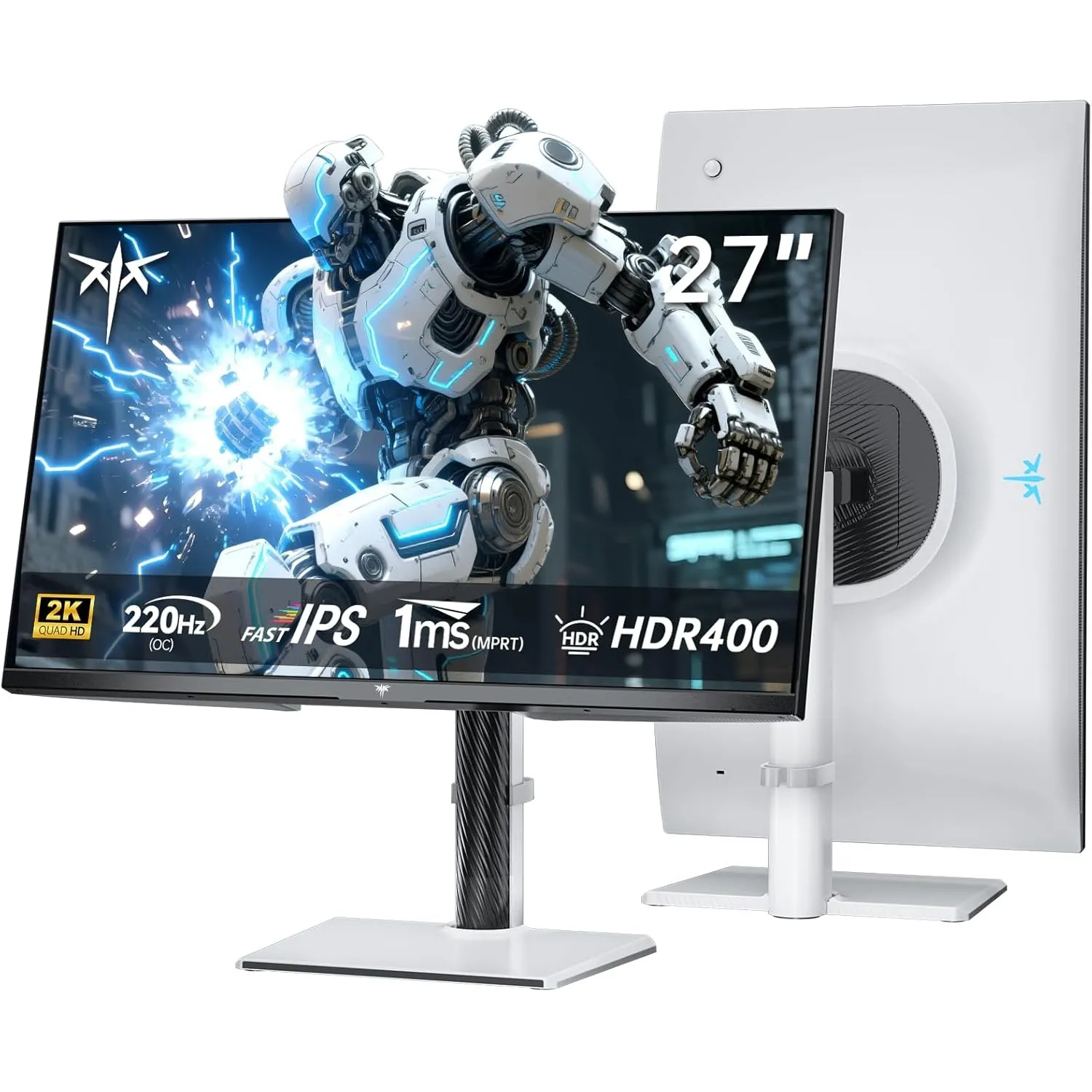 KTC 27 Zoll Gaming Monitor, QHD 2560×1440, 200 Hz (OC 210 Hz), Fast IPS, 1ms MPRT, HDR400, Adaptive Sync, 131% sRGB, 97…