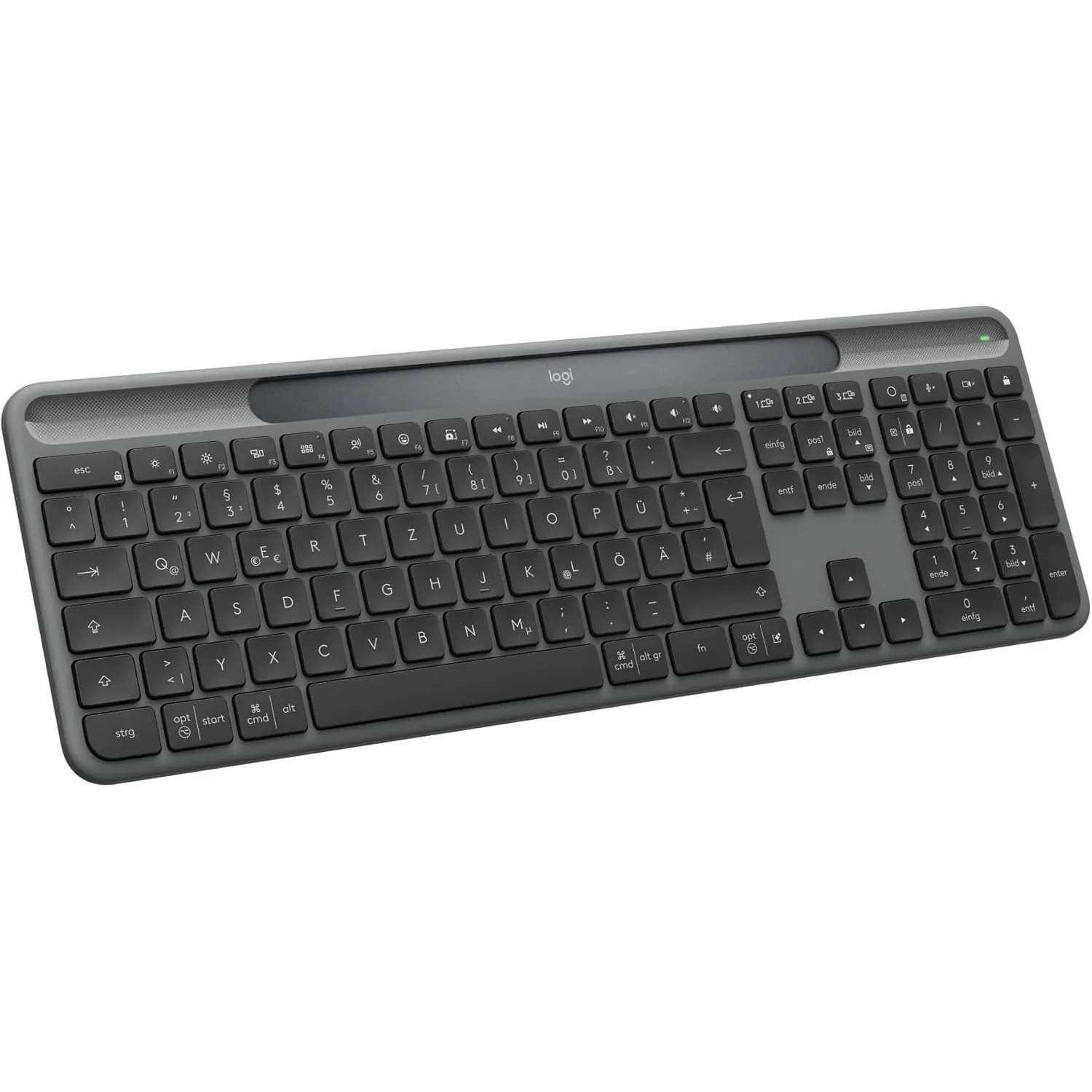 Logitech Signature Slim Solar+ Wireless Keyboard QWERTZ Graphit