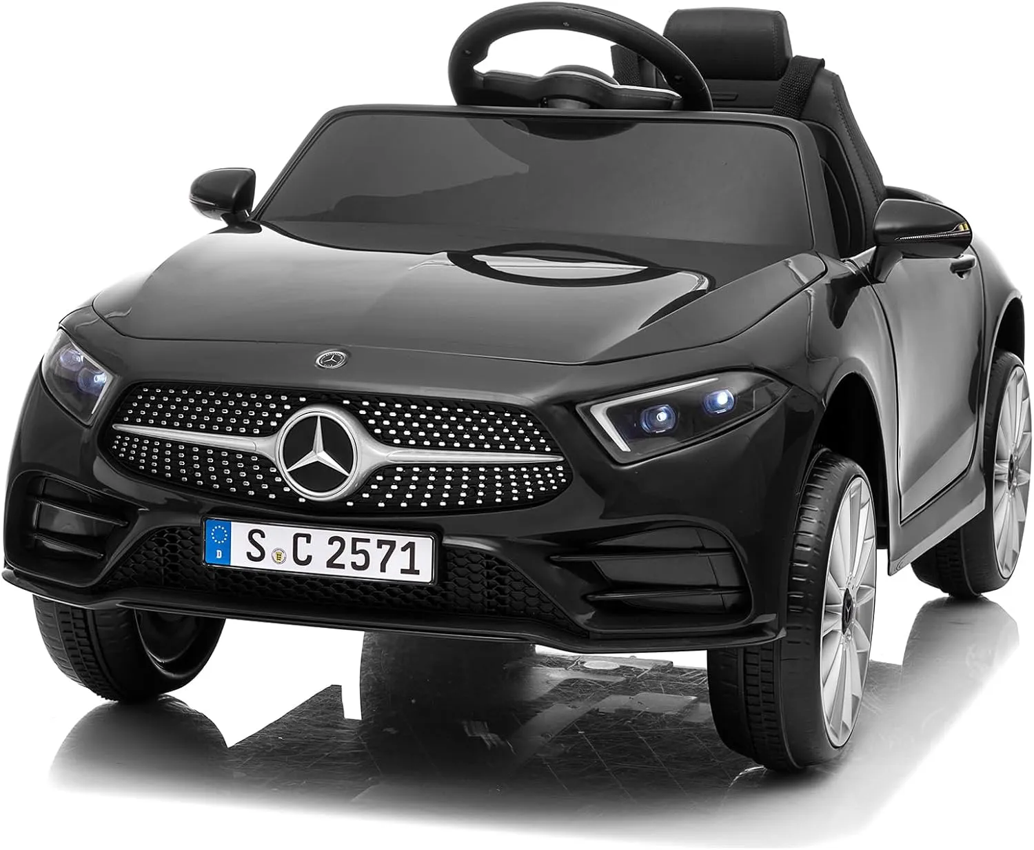 LEADZM Kinder Elektroauto Mercedes Benz CLS 350 mit 12V Kinderauto Elektrisch 2,4G-Fernbedienung, Elektrofahrzeuge 2-tü…