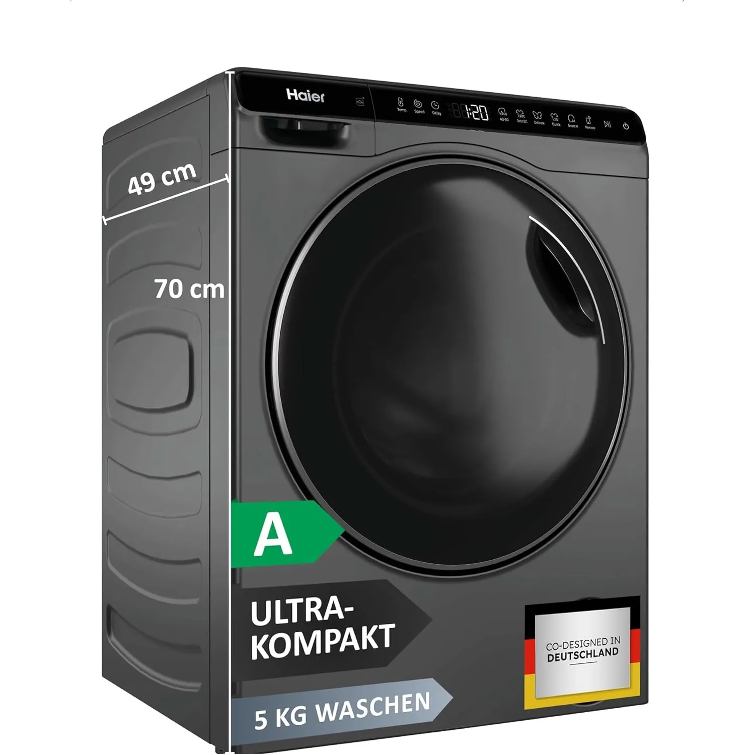 Haier Mini-Waschmaschine 5kg HW50-BP12307GU1