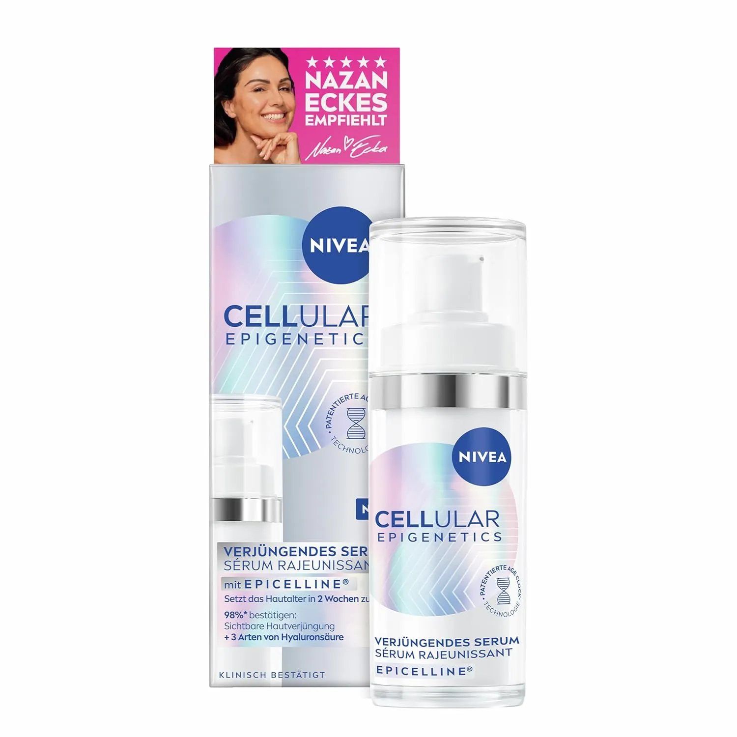 NIVEA CELLULAR Epigenetics Verjüngendes Serum mit EPICELLINE, setzt das Hautalter in 2 Wochen zurück, revolutionäre Ges…