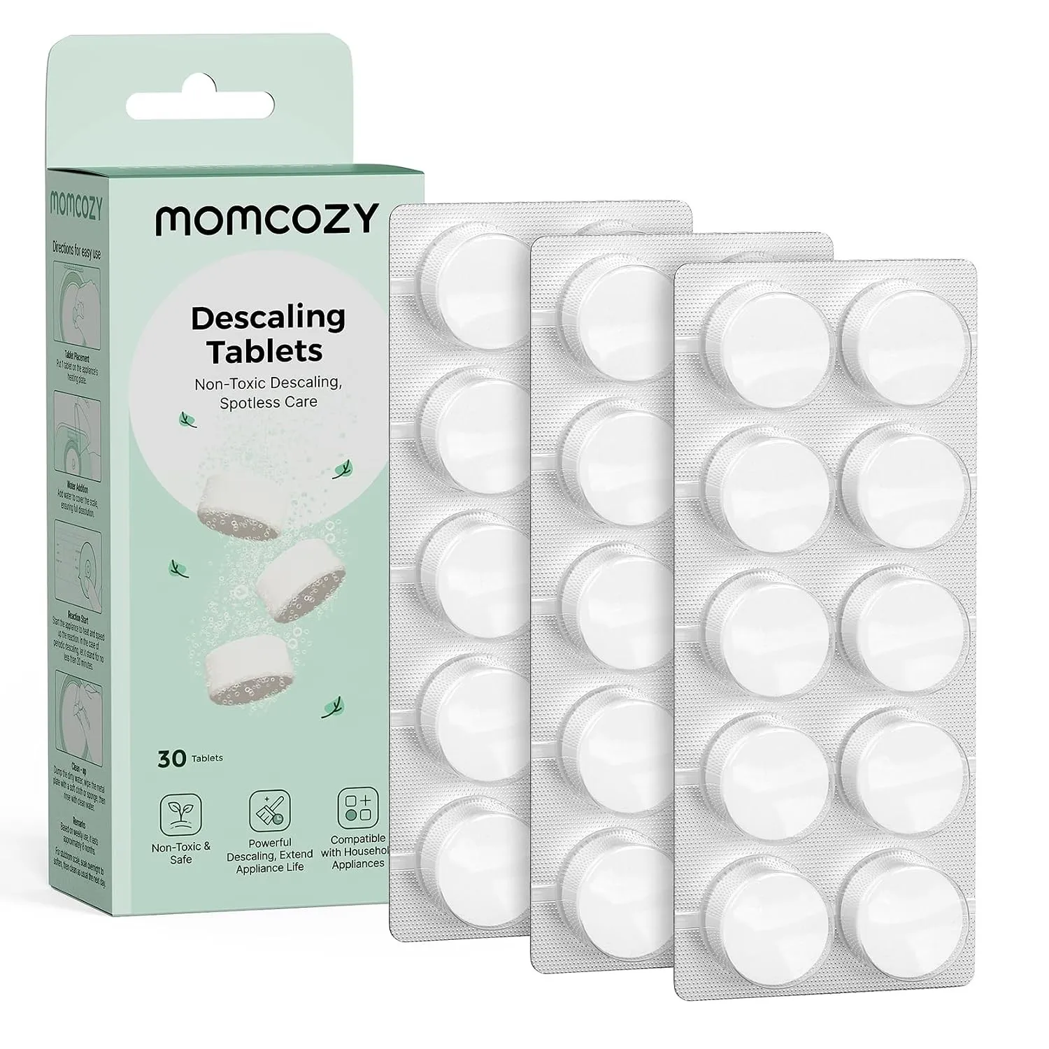Momcozy Entkalkungstab für Babyprodukt wie Milchpumpem, Flaschenwärmer, Bottle washer, Sterilisator für Babyflaschen us…