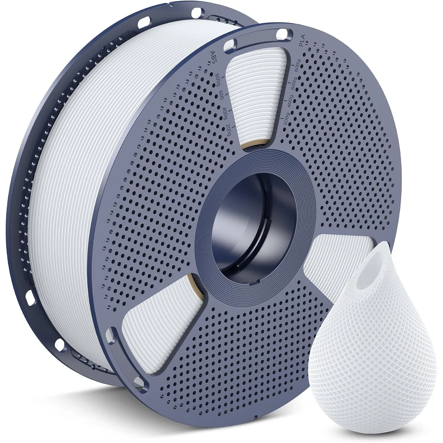 SUNLU PETG Filament 1.75 mm Porzellan Weiß, 3D Drucker Filament PETG 1KG