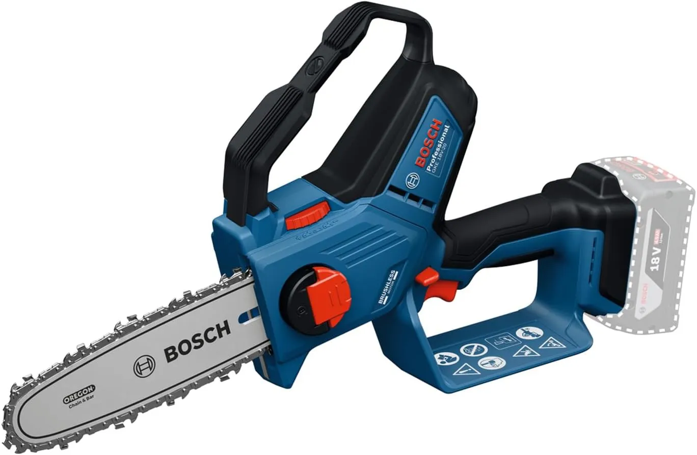 Bosch Professional 18V System Astsäge GKE 18V-20 (bis zu 350 Schnitte pro Akku-Ladung, Schneiden bis 18 cm, bürstenlose…