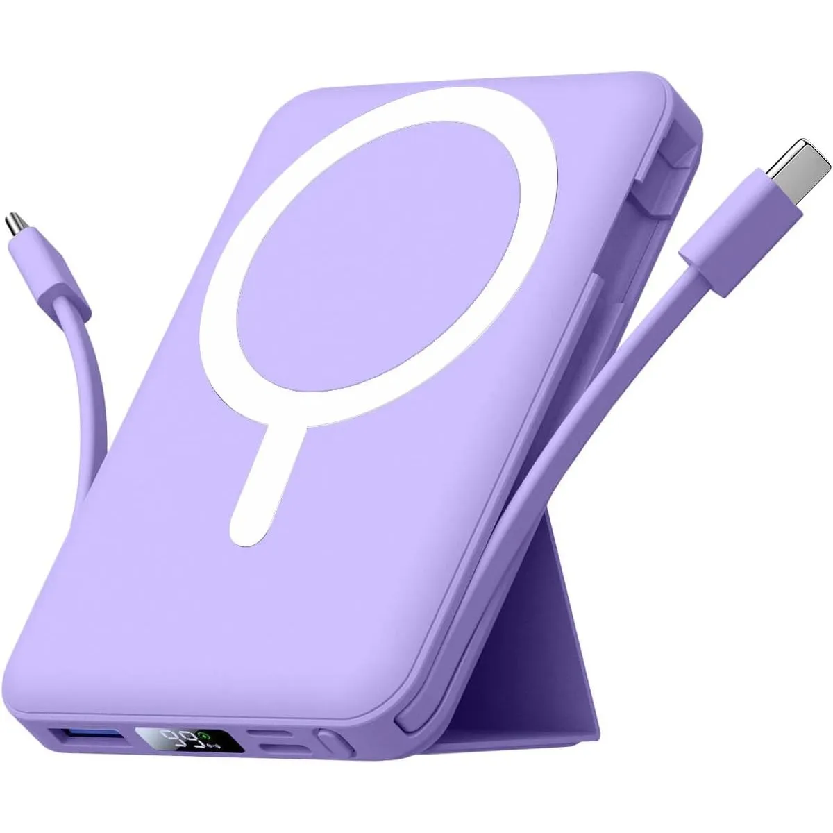 Azmuth Power Bank, für Magsafe Powerbank iPhone 10000mAh, Magnetische Power Bank Wireless Schnellladen mit LED Display …