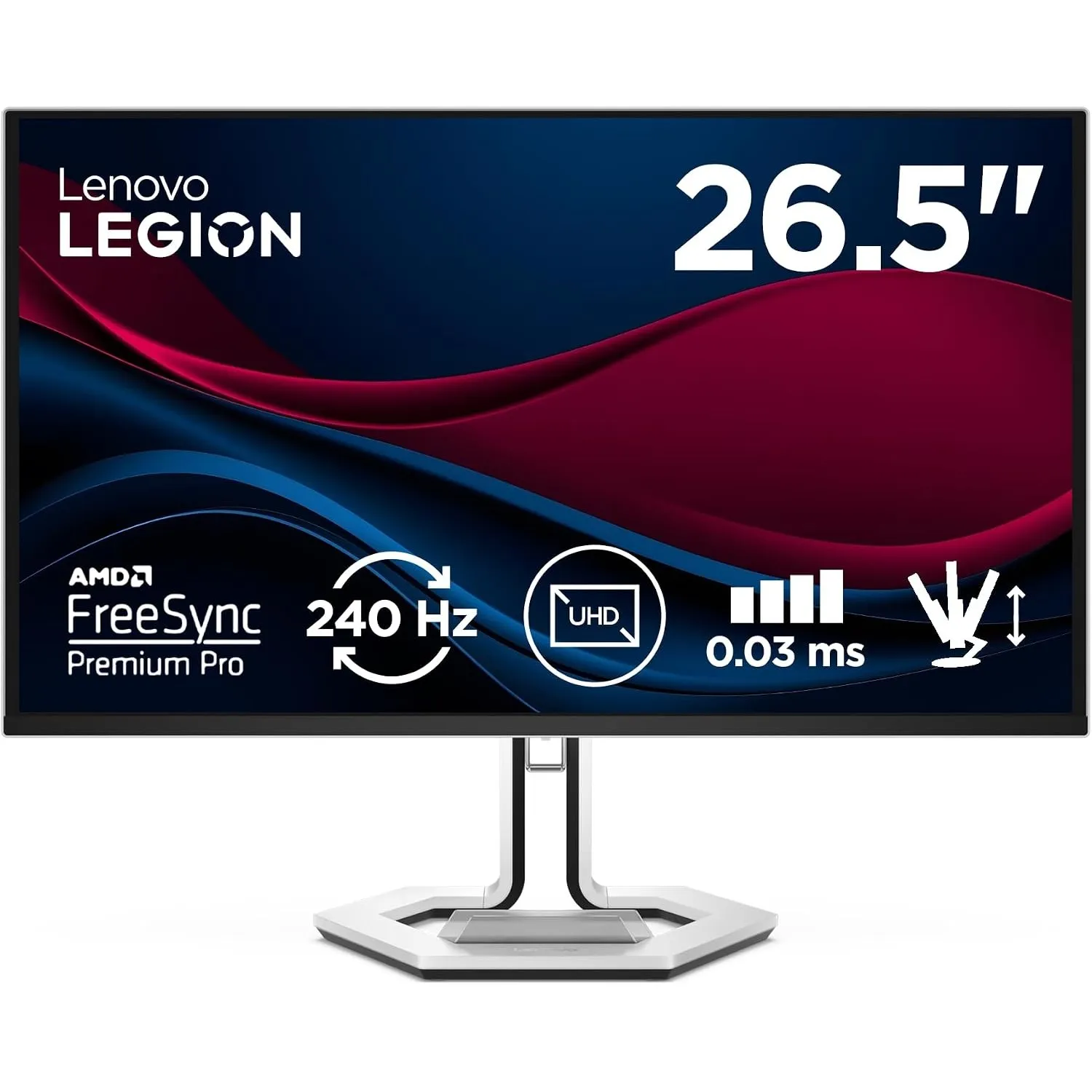 Lenovo Legion Pro 27UD-10 | 26.5" UHD OLED Gaming Monitor | 240 Hz | 0.03ms