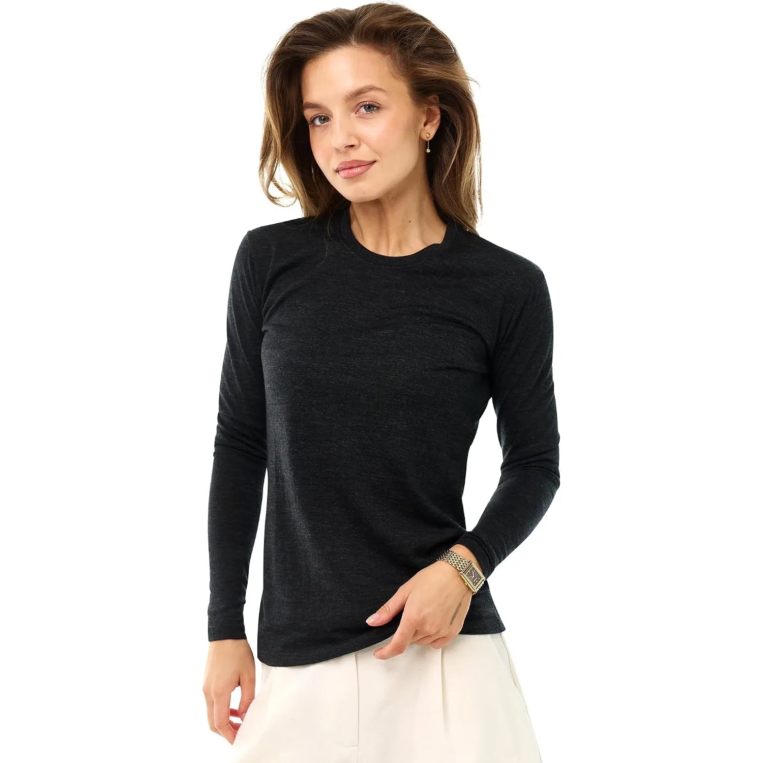 Merino.tech 100% Merino Langarmshirt Damen - Merino Unterwäsche Damen