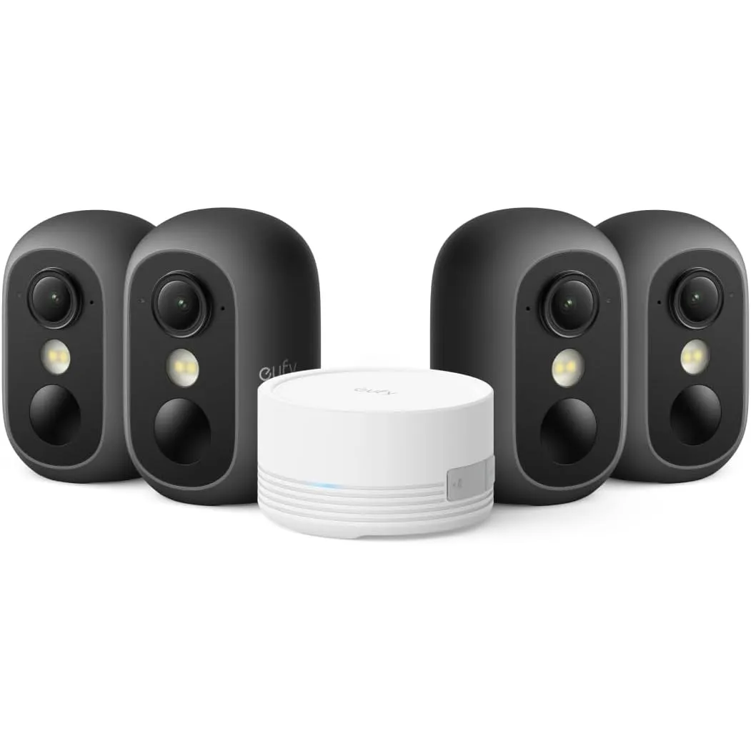 eufy Security Anker eufyCam C35 (4er-Pack), Überwachungskamera Außen