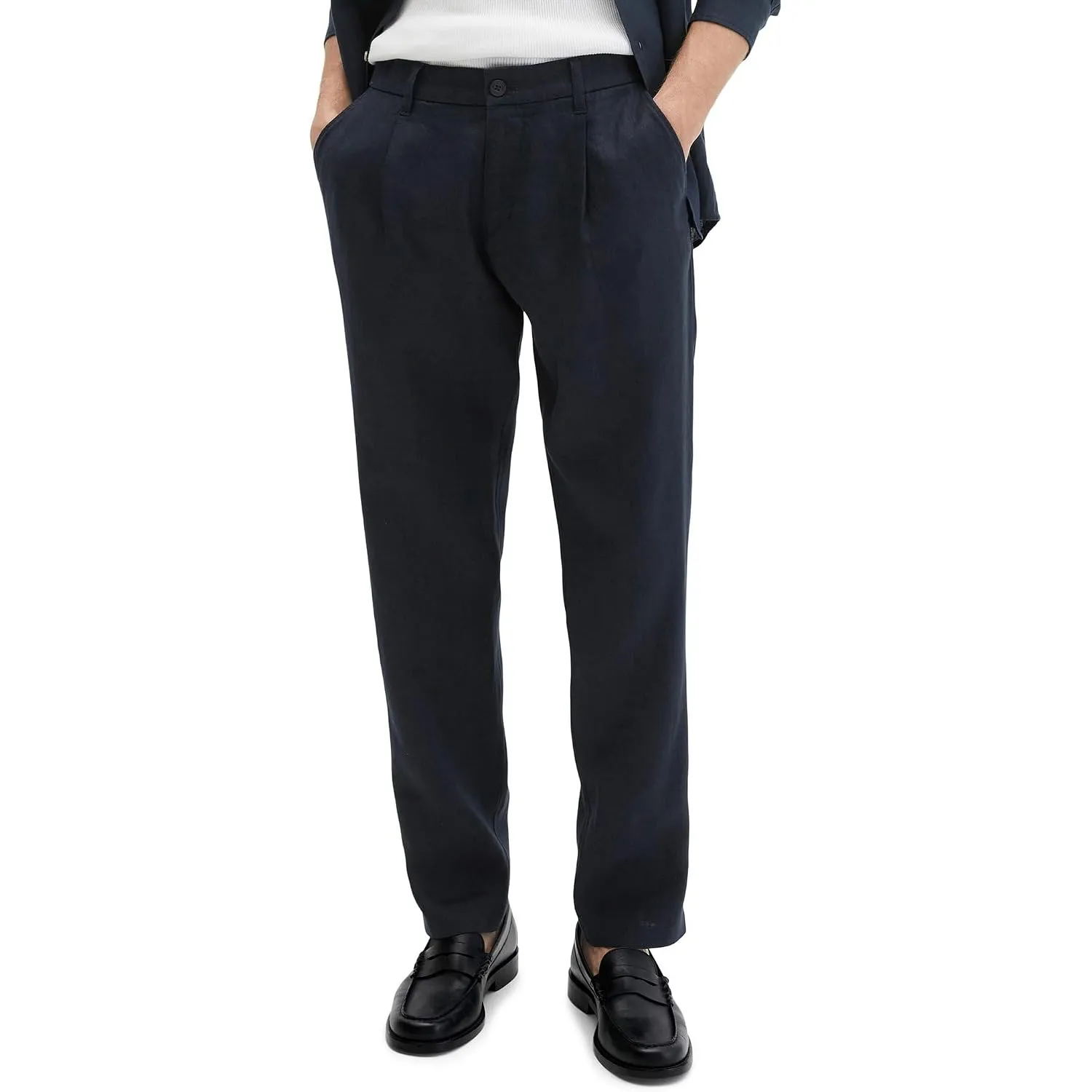 Marc O'Polo Leinenhose Model Osby Jogger Pleats mit elastischem Bund