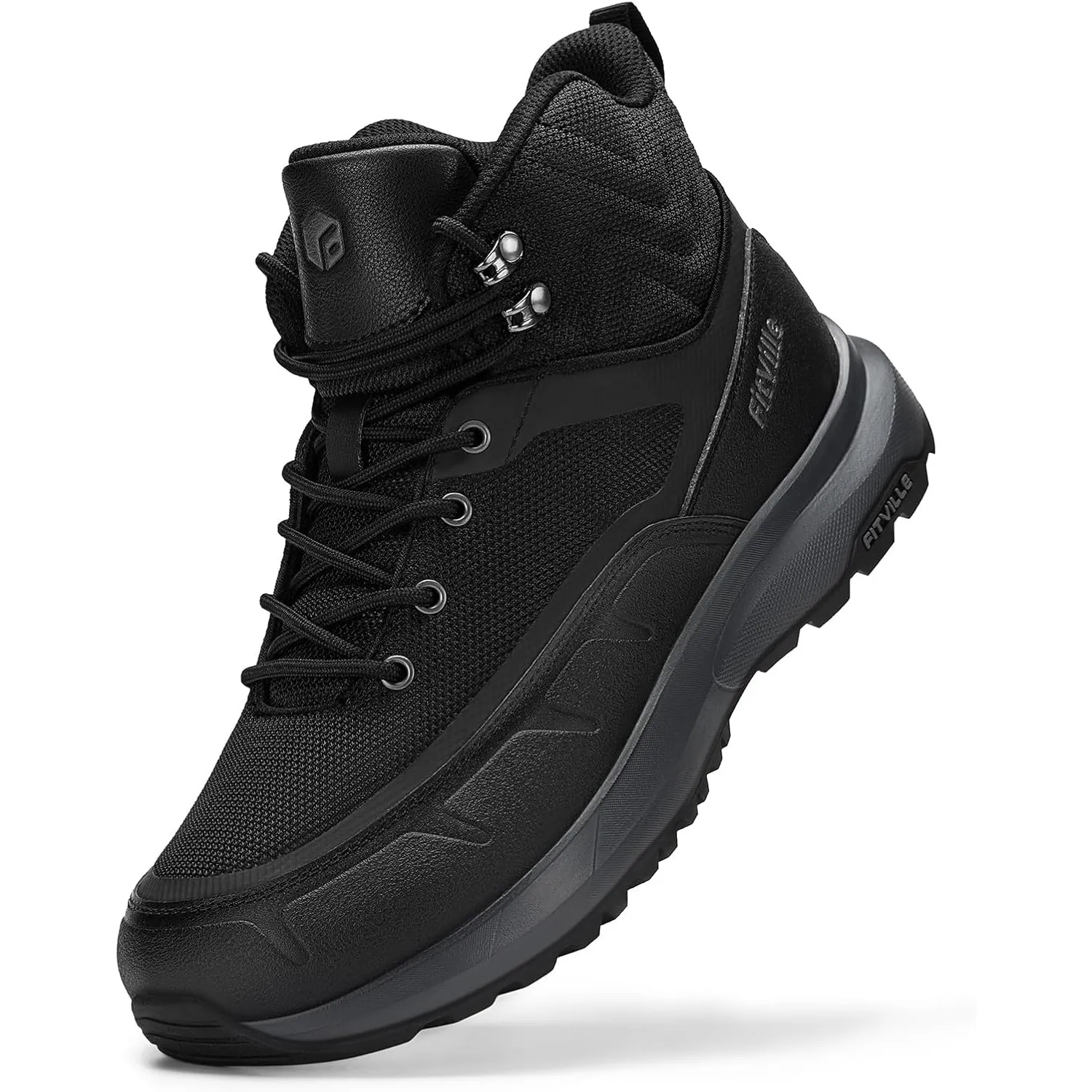 FitVille Herren Wanderstiefel Extra Weit Outdoor-Trekkingstiefel Ridge Hiking Boot V1 Outdoorschuhe Wanderschuhe Mid Kl…