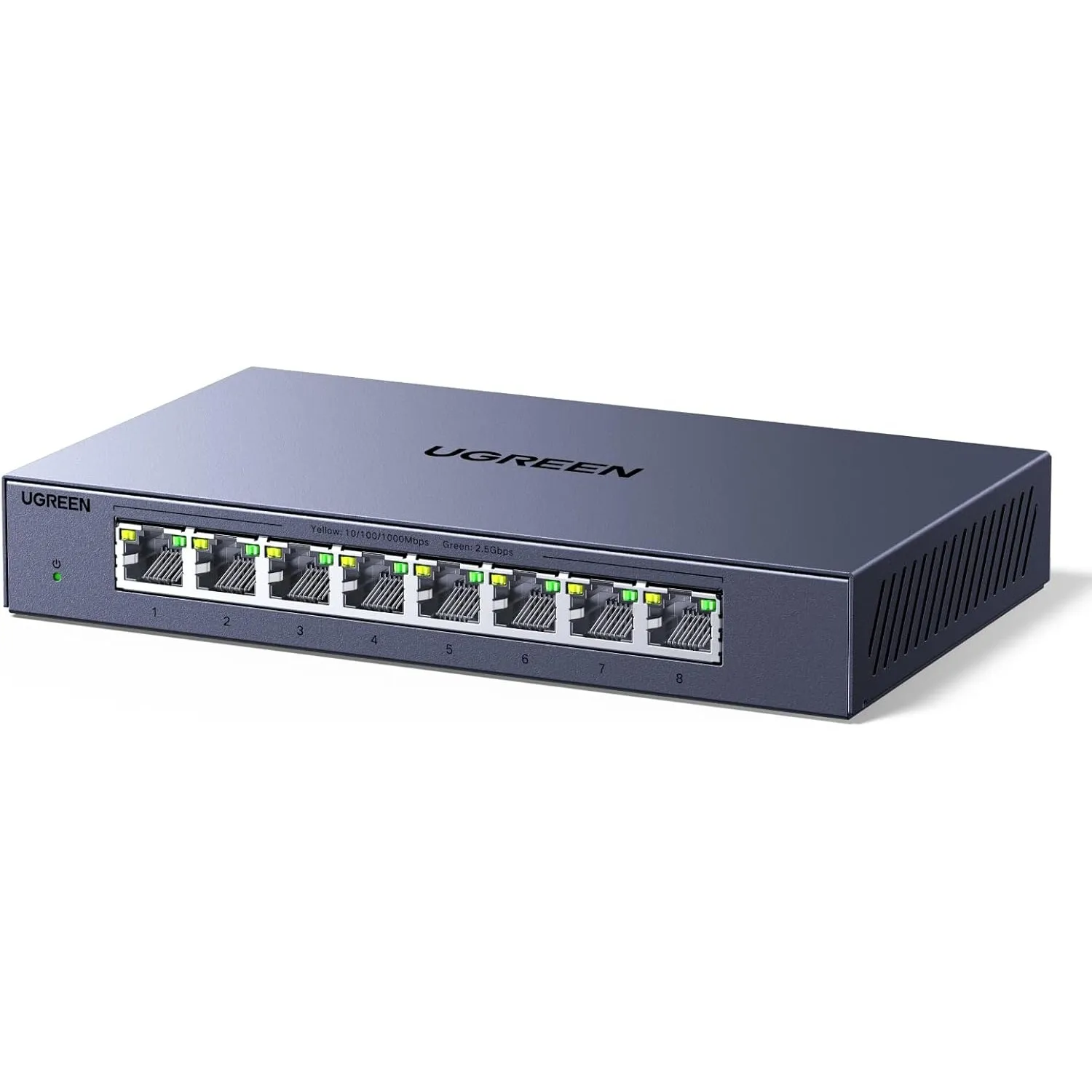 UGREEN 2.5G LAN Switch mit 8X 2.5G Ports, Plug & Play (8-Ports)