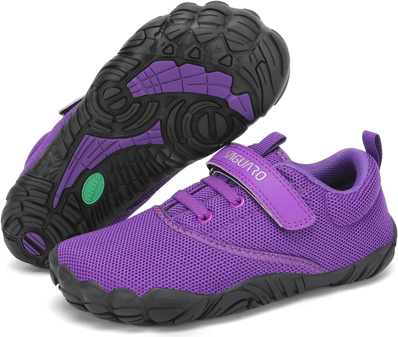 SAGUARO Kinder Barfußschuhe Leicht rutschfest Traillaufschuhe, Gr. 24-36