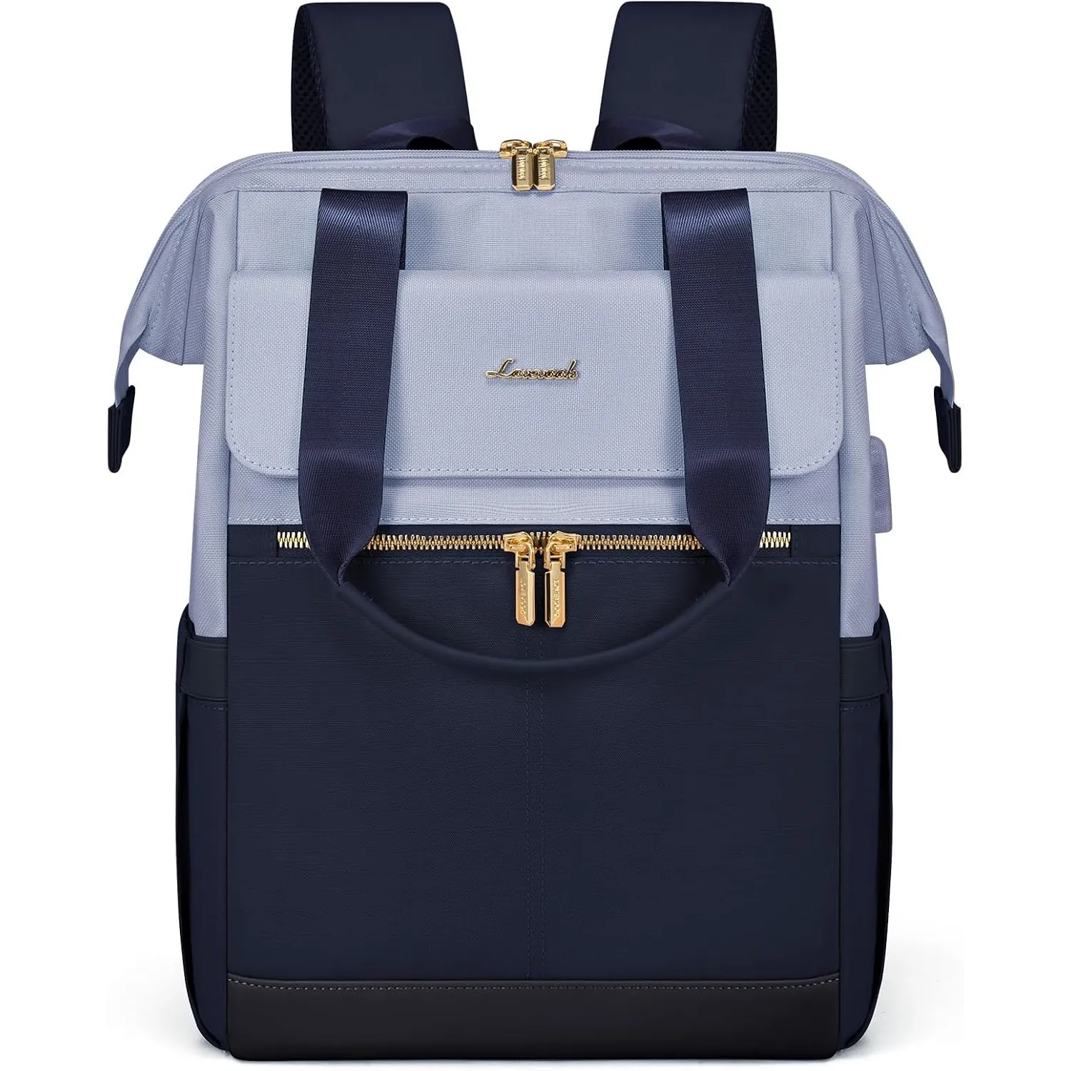 LOVEVOOK Rucksack Blau, Moderner Laptop Schulrucksack, Schultasche Teenager Backpack Women Elegant Tagesrucksäcke Handt…