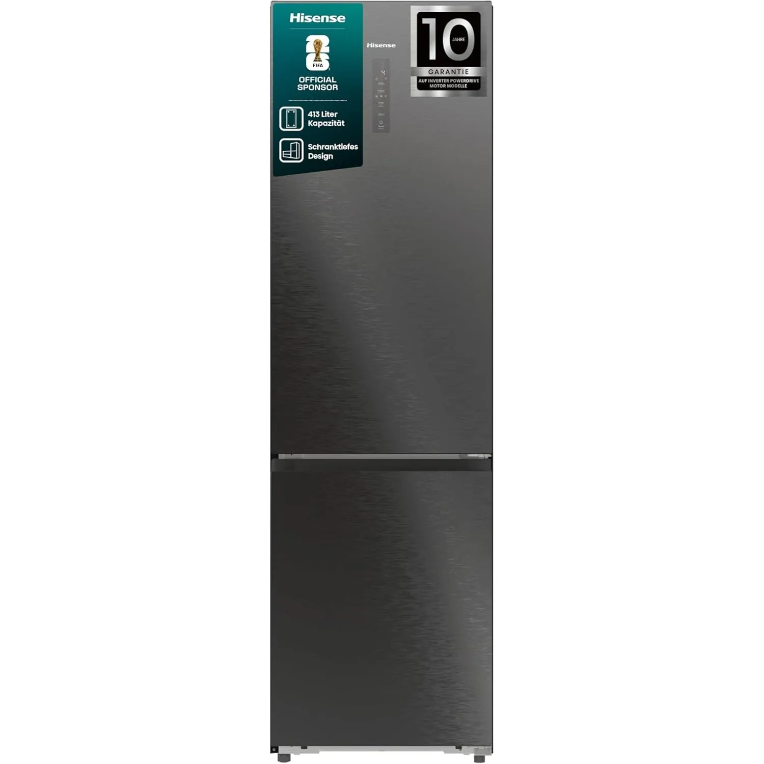 Hisense RB5P410SAFC Kühl-Gefrierkombination/Boden-Kühlsystem/Moisture Fresh Crisper/Metal-Tech Cooling/0°C Fresh Box/Bi…
