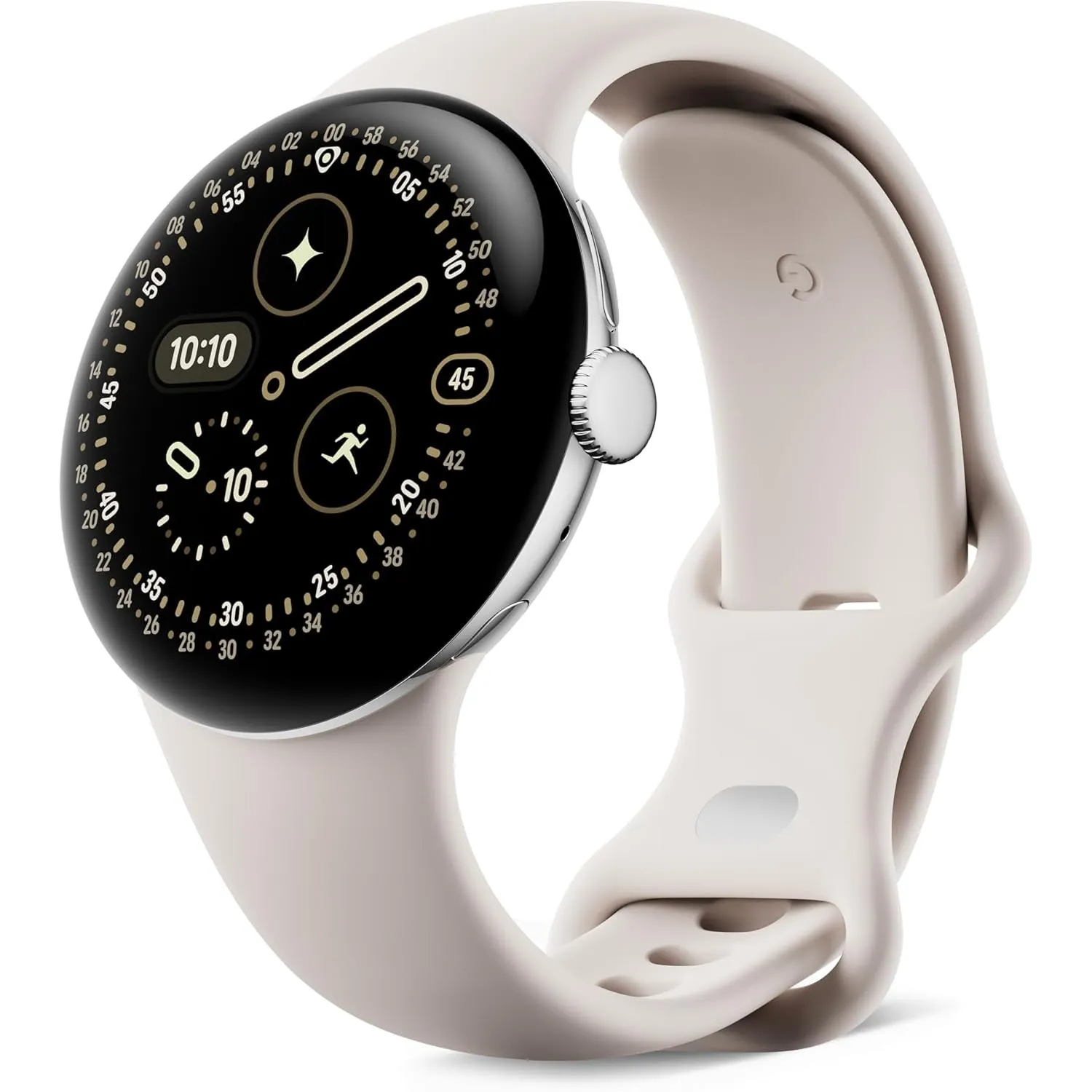 Google Pixel Watch 4 (41 mm) – Android-Smartwatch mit gewölbtem Display und Fitness-Tracking und Unterstützung von Gemi…