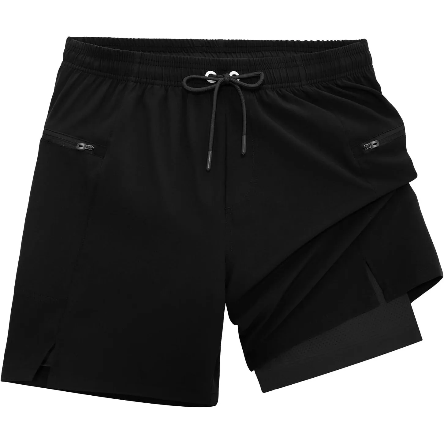 veepro Herren Laufshorts 2 in 1 Shorts Kurze Sporthose Running Gym Shorts Outdoor Jogginghose Trainingsshorts mit Einge…