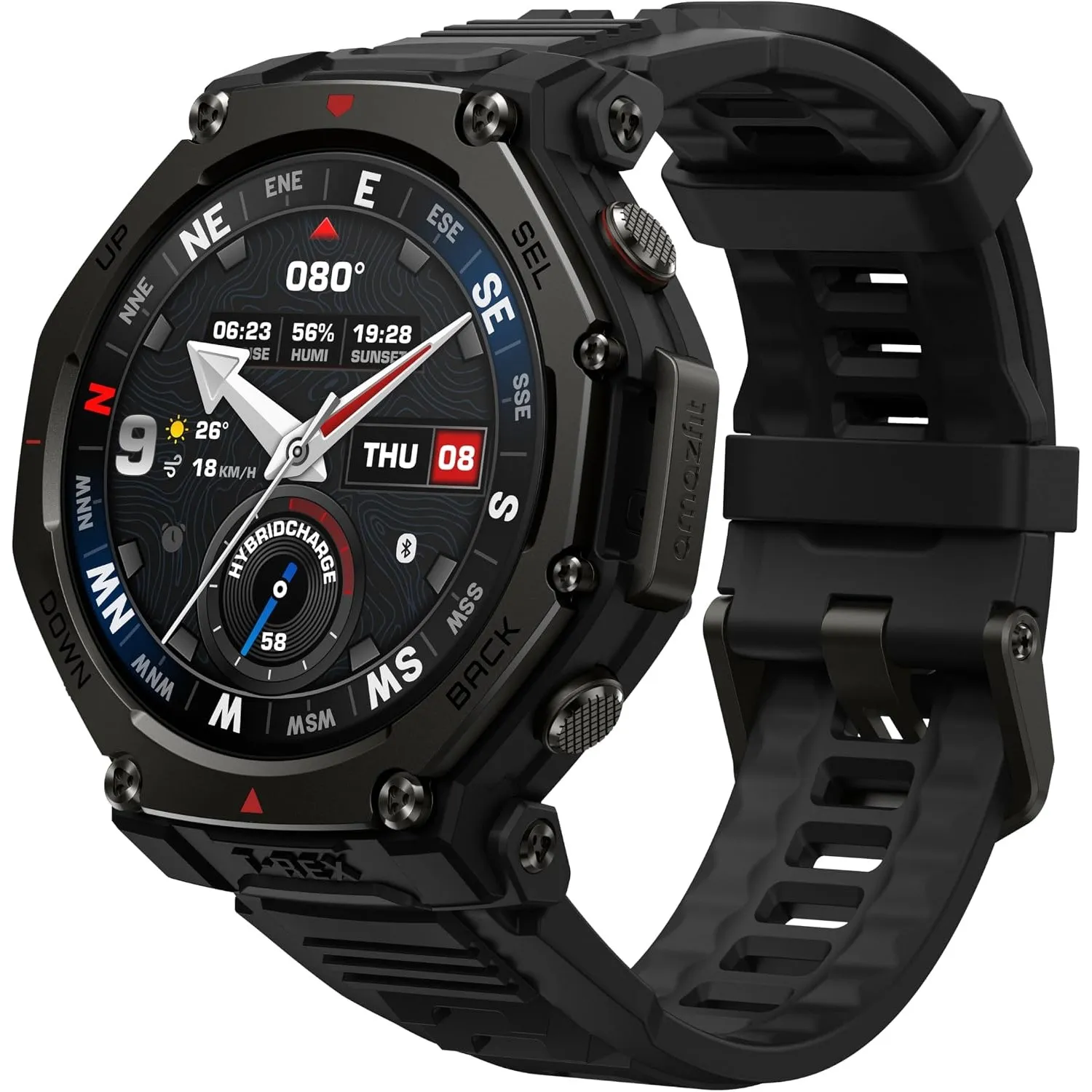 Amazfit T-Rex 3 Pro Outdoor Smartwatch 48mm Saphir-AMOLED-Display, Titan-Lünette, Dualband-GPS, Offline-Karten, 25 Tage…