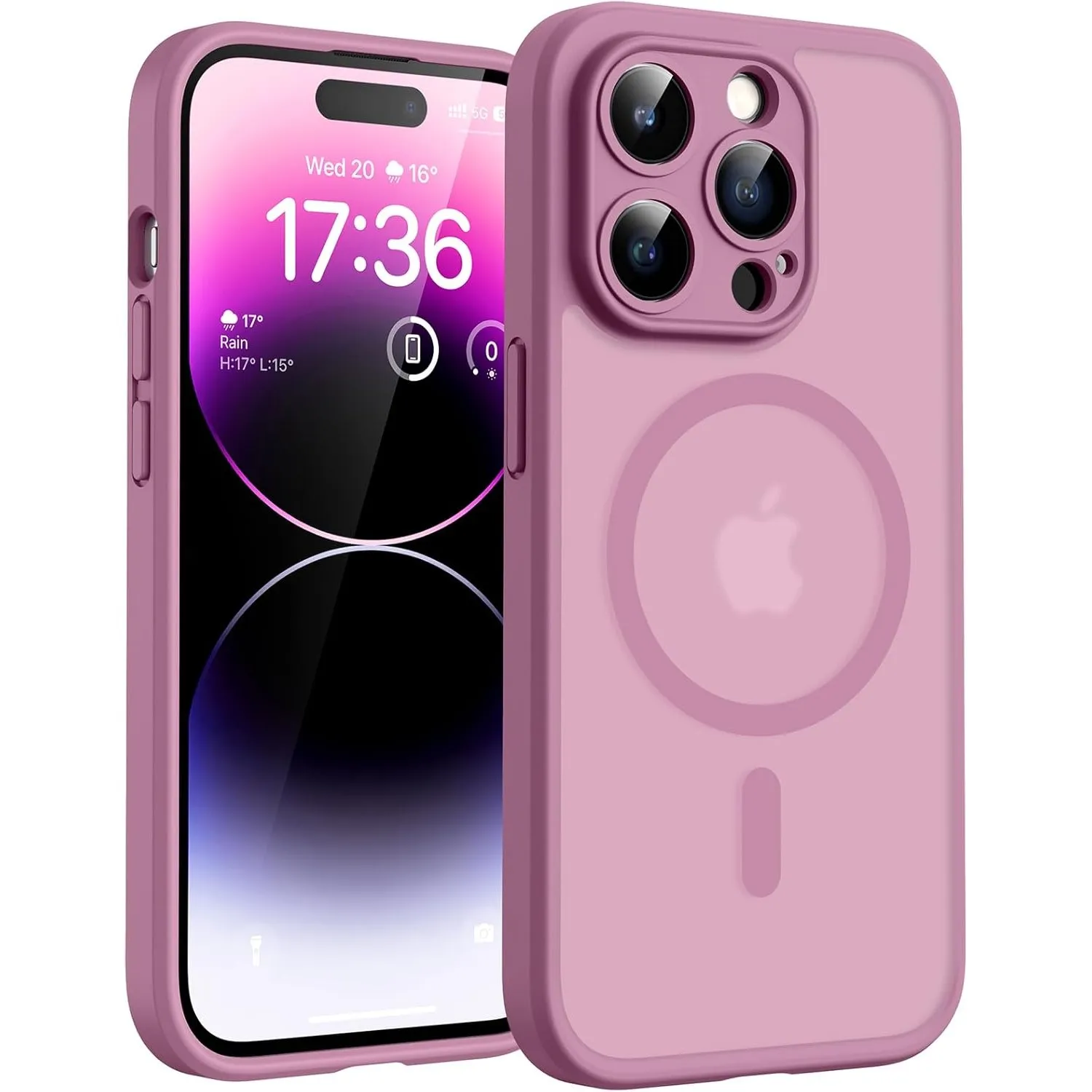 TOCOL für iPhone 14 Pro Max Hülle, Kompatibel mit MagSafe, Flieder Lila