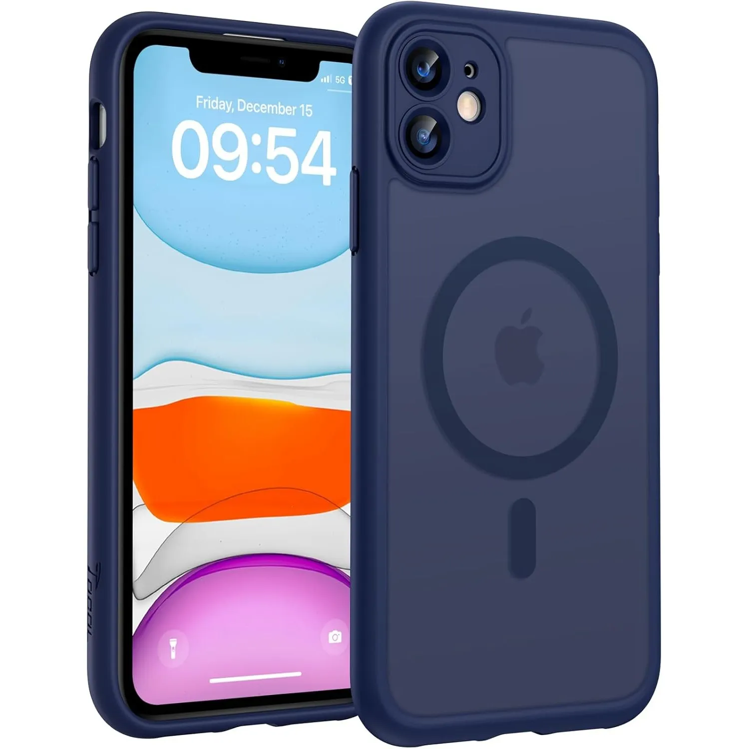 TOCOL für iPhone 11 Hülle, Kompatibel mit MagSafe, Tiefblau