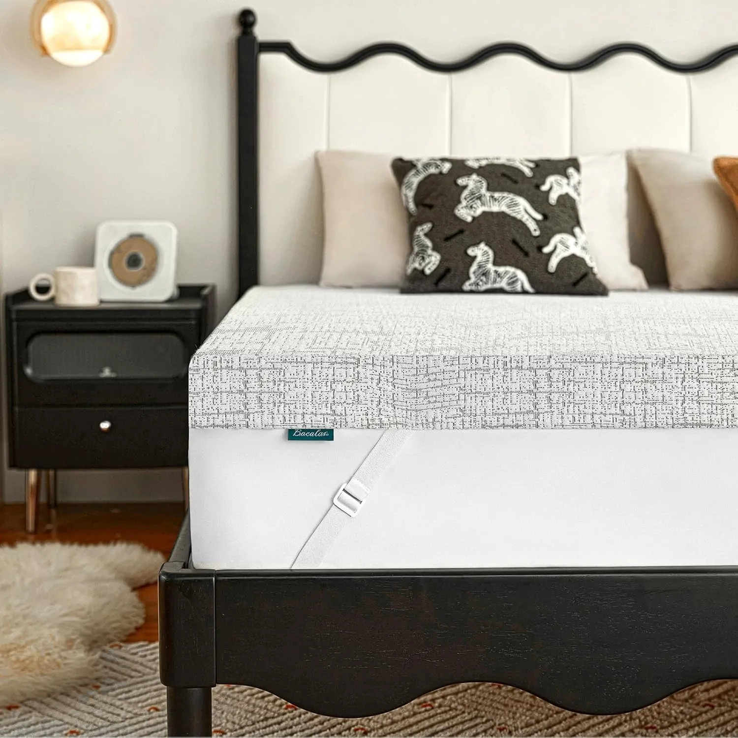Topper 180x200cm H2/H3, 2-Schichten Memory Foam & Kaltschaum