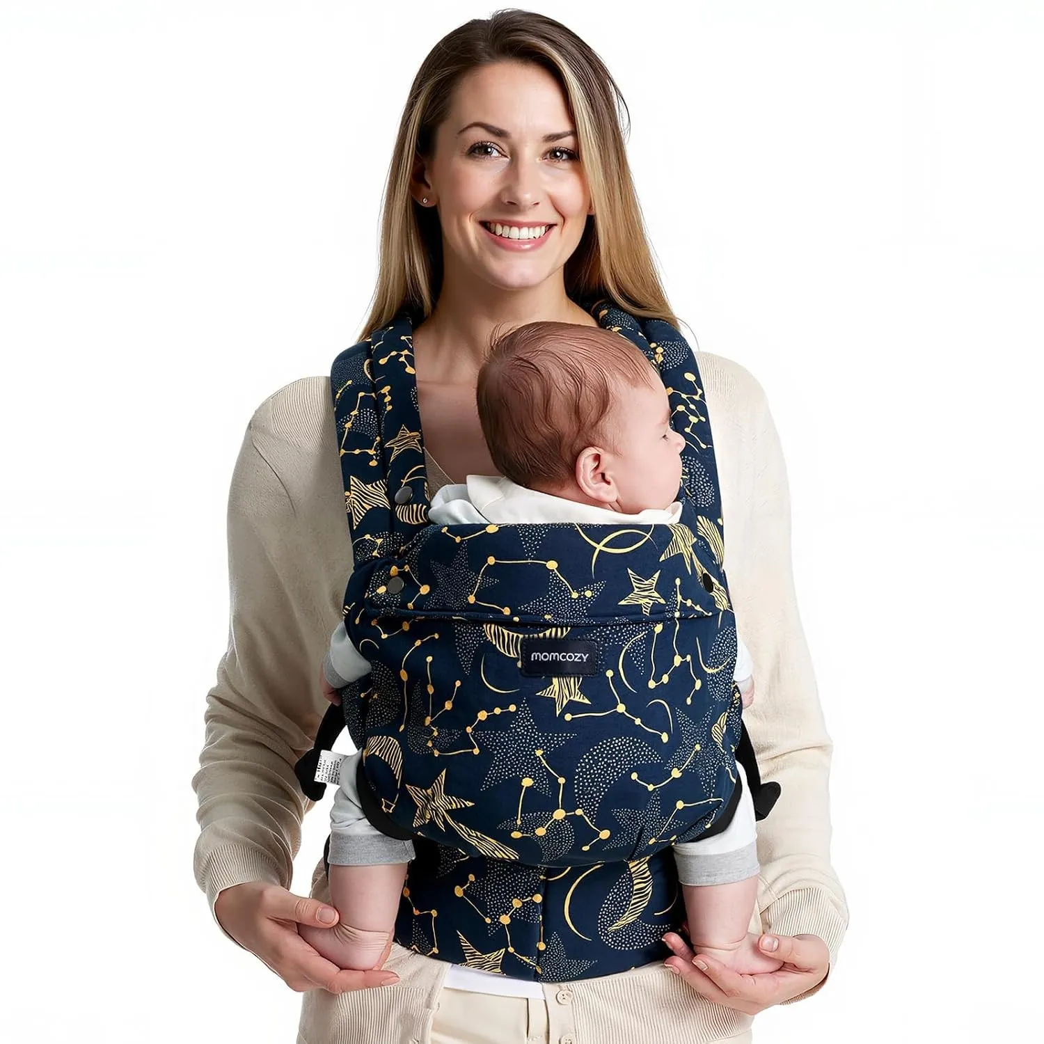 Momcozy Babytrage 100% Baumwolle ab Geburt