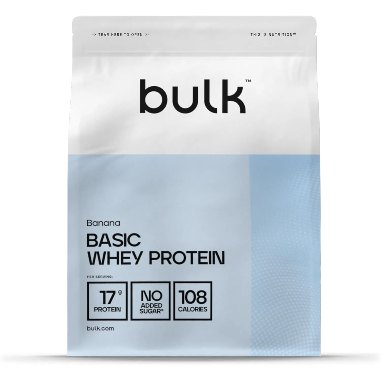 Bulk Basic Whey Protein Pulver | Banane | 1,25kg | 41 Portionen | Bis zu 18g Eiweiß Portion | Zuckerarm | Schnell verda…