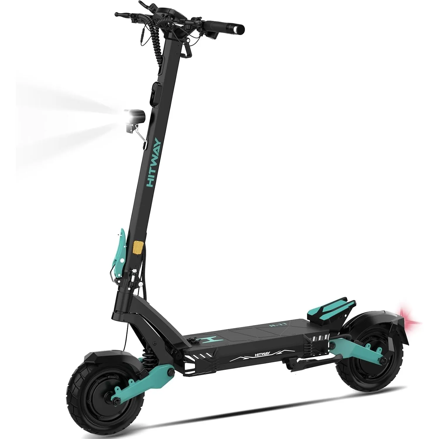 HITWAY H11 E Scooter mit Straßenzulassung(ABE),Dualantrieb,250W*2 Motor Spitze 3600,70-130 km, IPX6,52V 23,4Ah Akku, Bl…