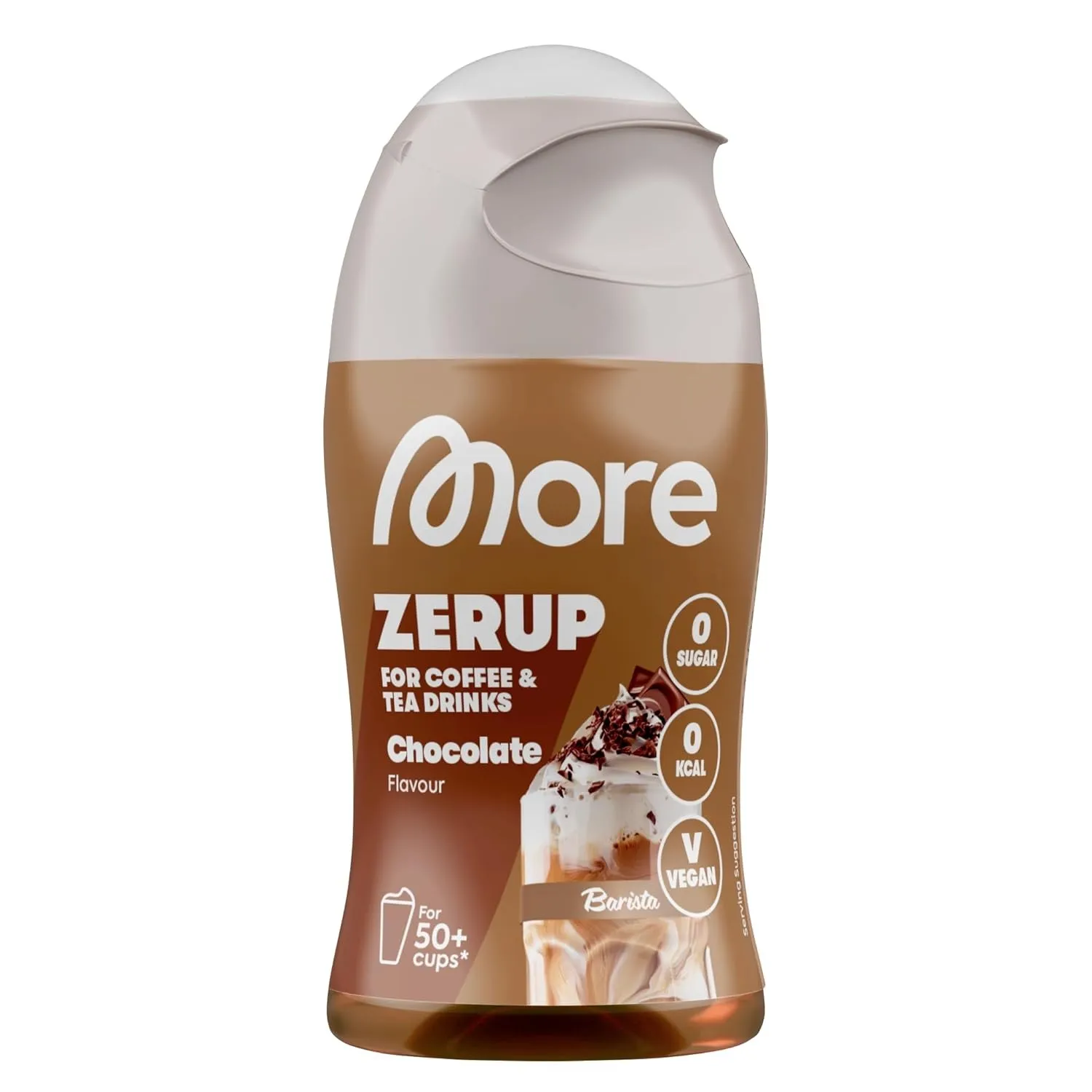 MORE Barista Zerup, Chocolate, 65 ml, für Kaffee, Tee und Heißgetränke